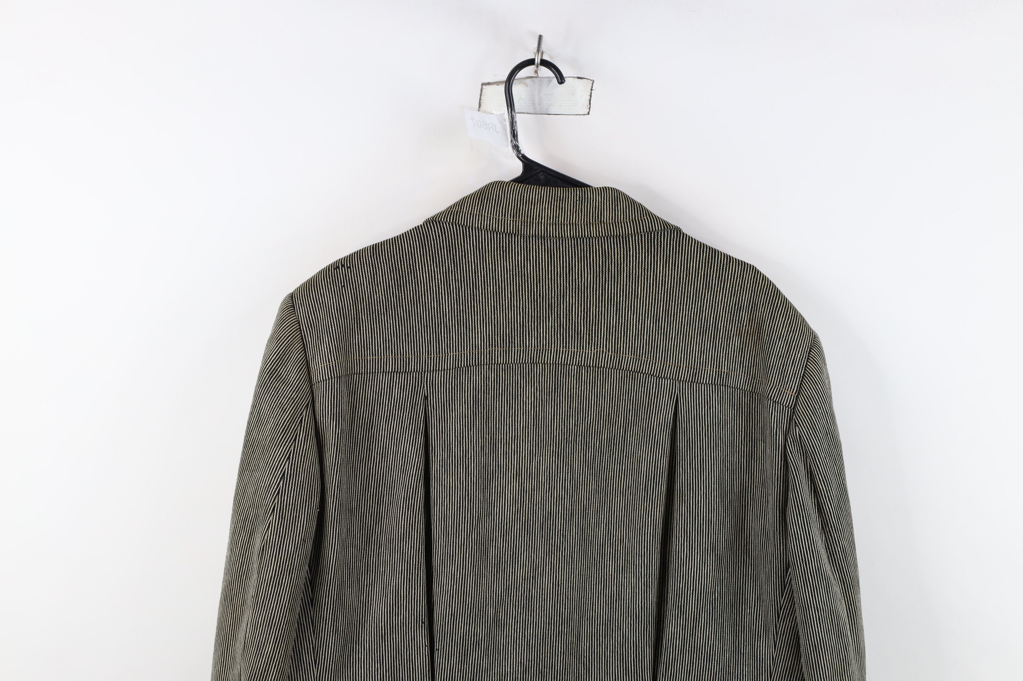 Vintage Vintage 50s Streetwear Trim Ribbed Wool Trench Coat USA Size US XXL / EU 58 / 5 - 15 Thumbnail