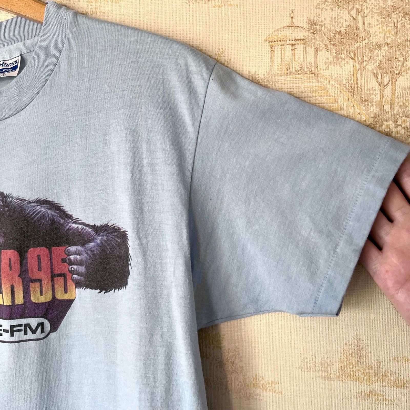 Hanes 80s WAPE Power 95 Radio Tee | Hoyle Dempsey Jacksonville | M Size US M / EU 48-50 / 2 - 8 Thumbnail