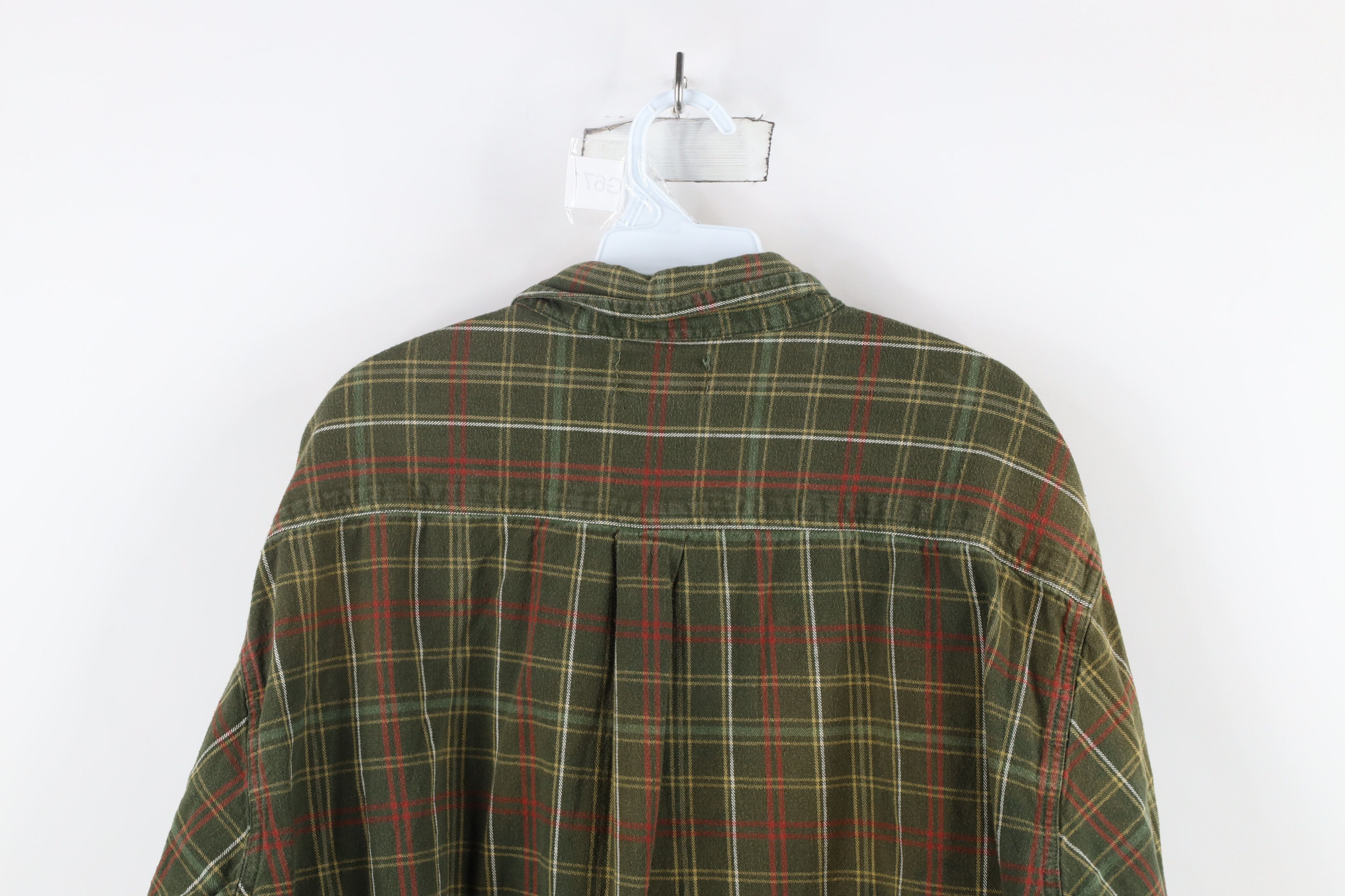 Vintage Vintage 90s Streetwear Flannel Collared Button Down Shirt Size US XXL / EU 58 / 5 - 7 Thumbnail