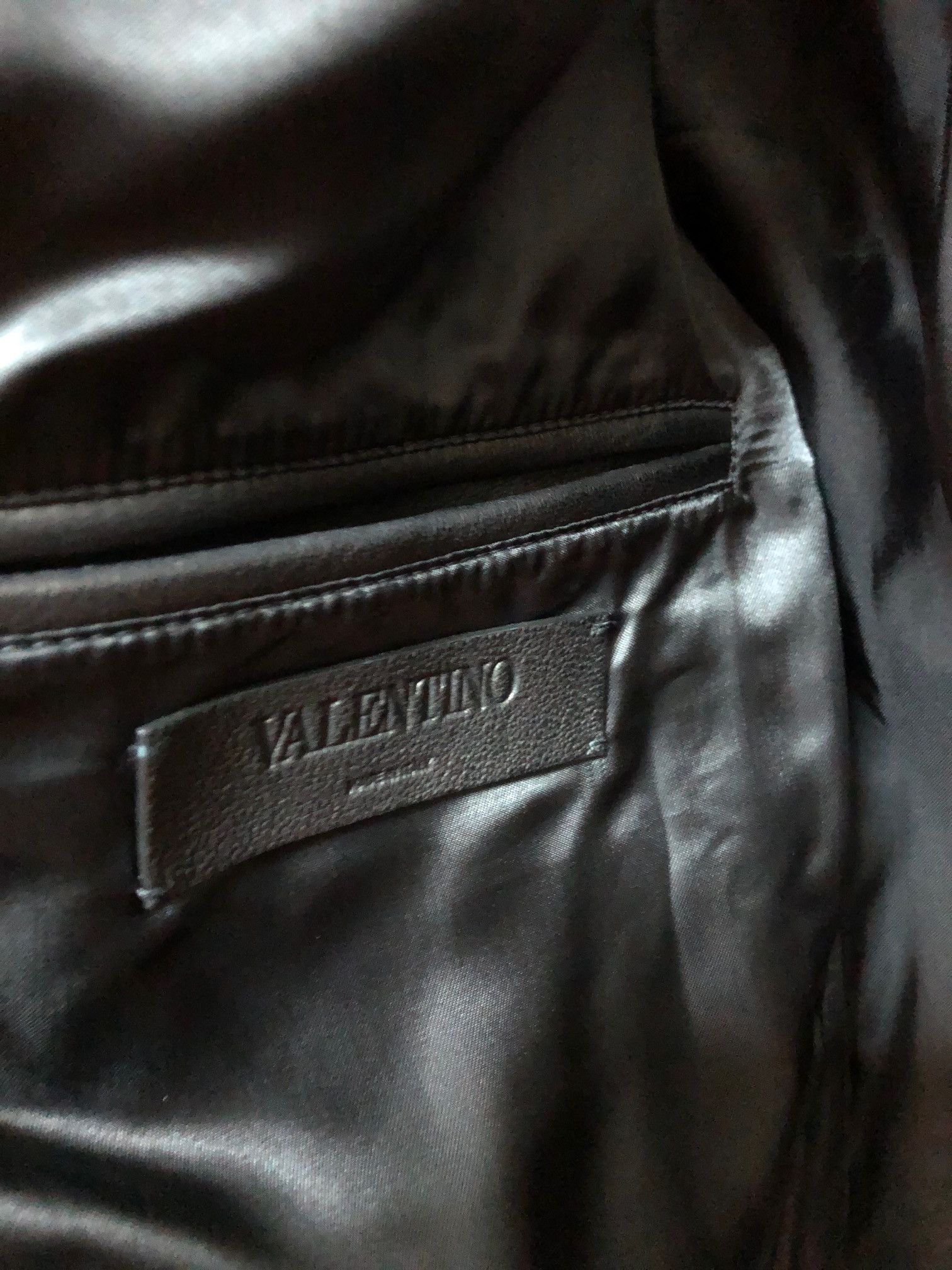 Valentino [🔥🔥Grail🔥🔥] Valentino Logo Leather Bomber Jacket Size US M / EU 48-50 / 2 - 8 Thumbnail
