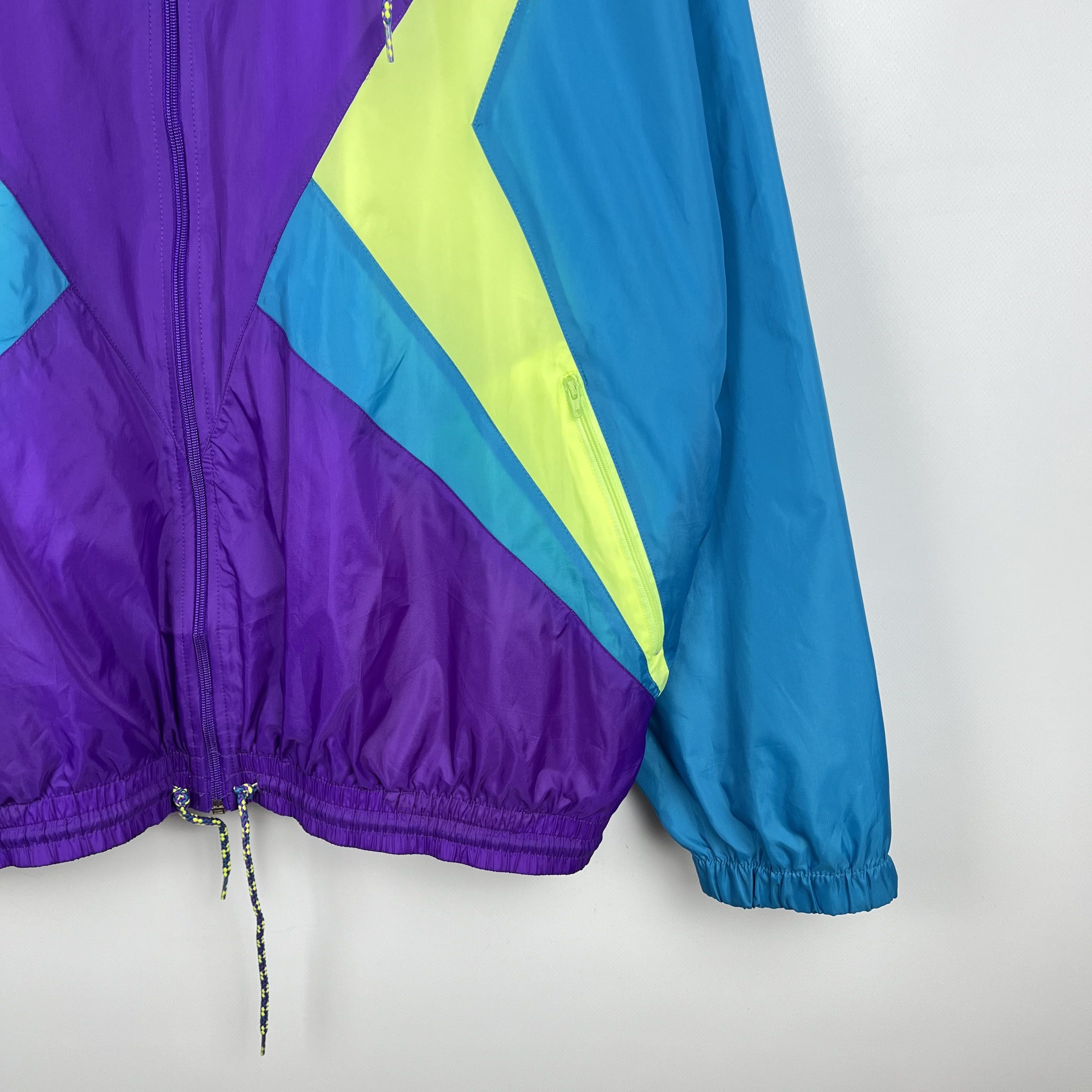 Nike Vintage Nike Multicolour Nylon Light Track Jacket 90’s Size US XXL / EU 58 / 5 - 4 Thumbnail
