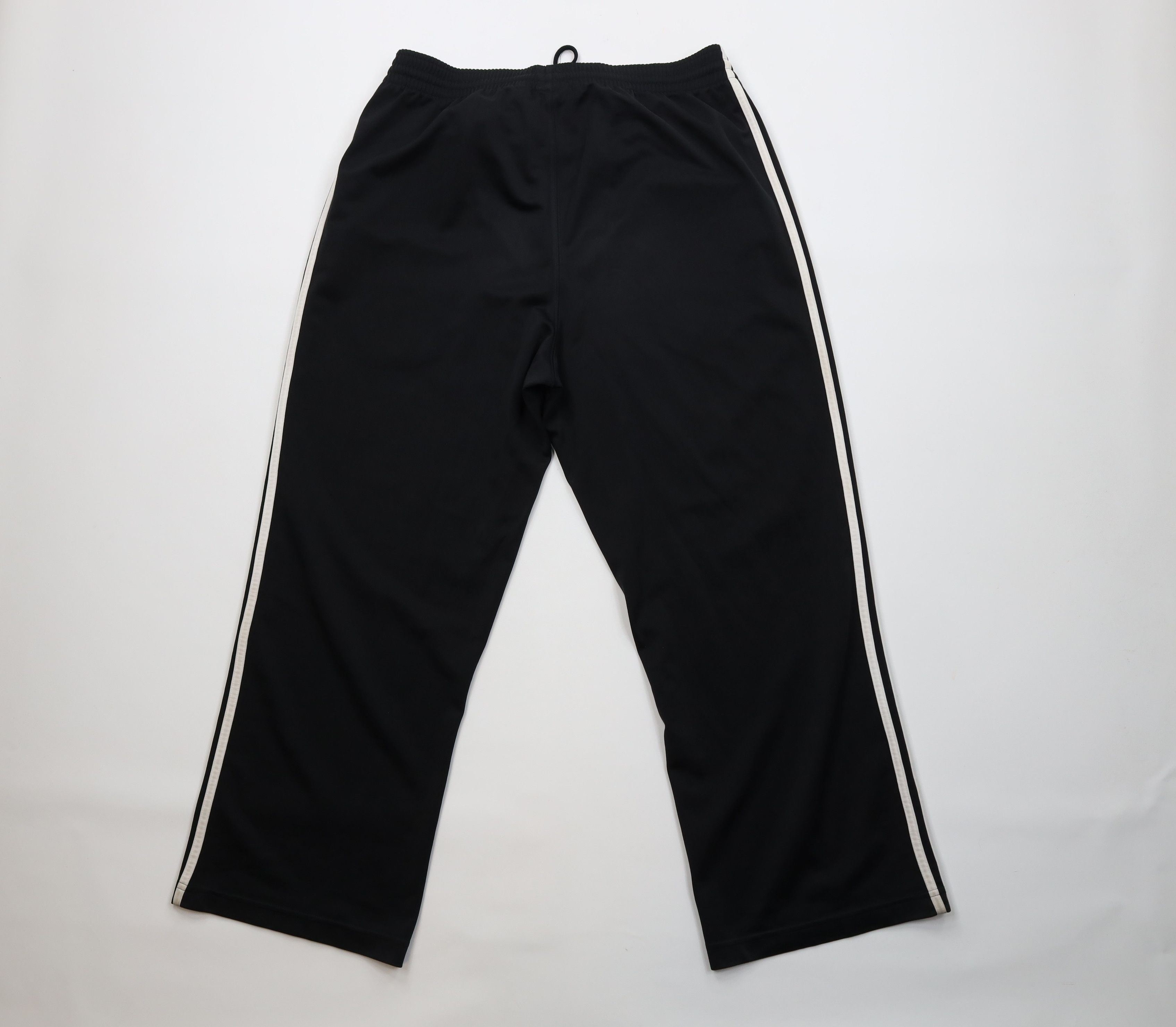 Adidas Vintage Y2K Adidas Striped Wide Leg Sweatpants Pants Black Size US 34 / EU 50 - 10 Thumbnail