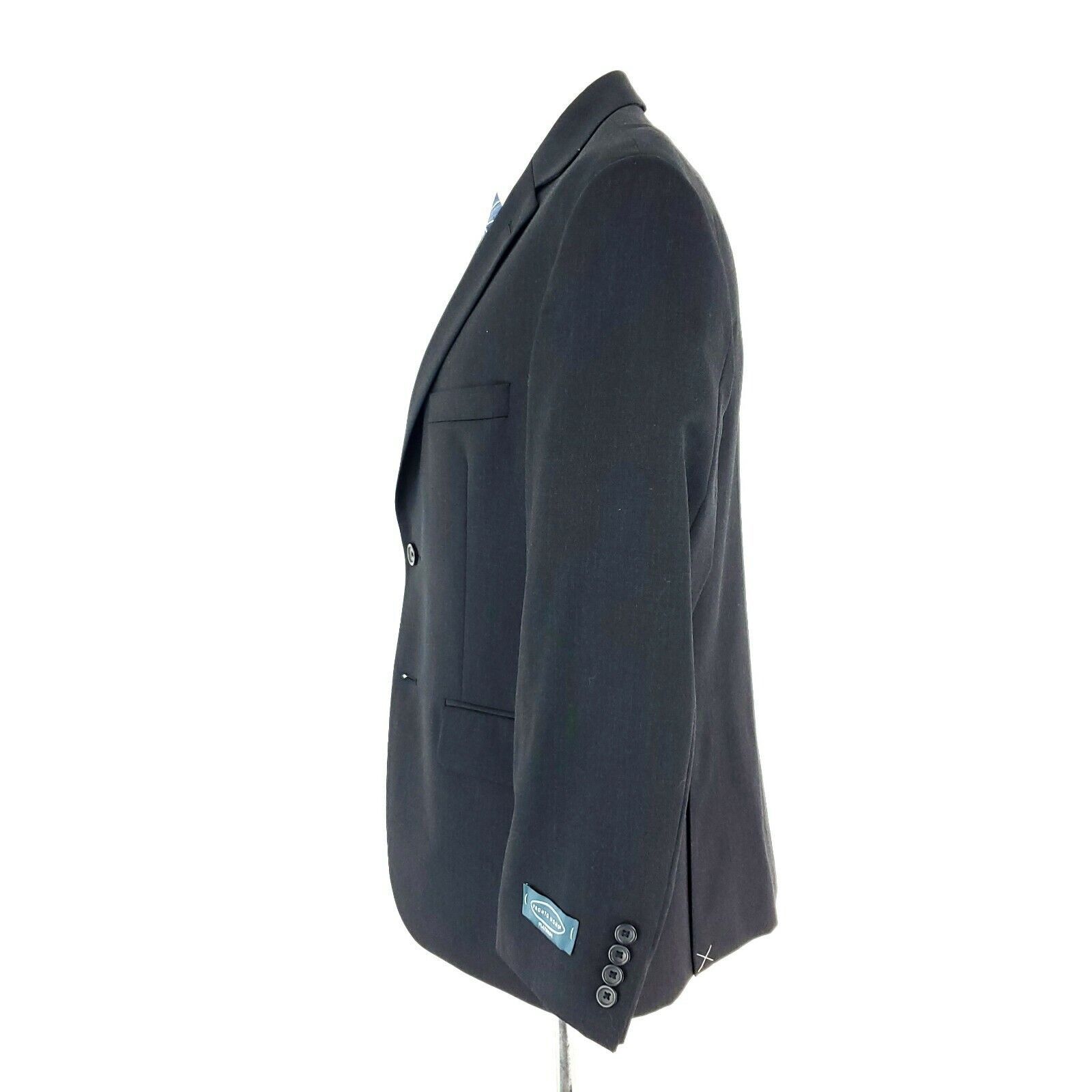 Pronto Uomo NEW Pronto Uomo Wool 2 Button Blazer 40R Charcoal Gray Sport Size 40R - 5 Thumbnail