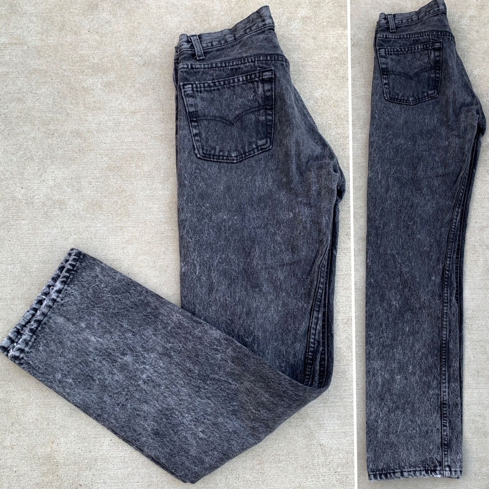 Levi's Vintage Levi's 501 Jeans Button Fly Faded Black Size 29 Regular Men Jeans 5-Pocket Distressed Inseam 31.75in Cotton Denim USA Made Rise 10-12in Size US 29 - 6 Thumbnail