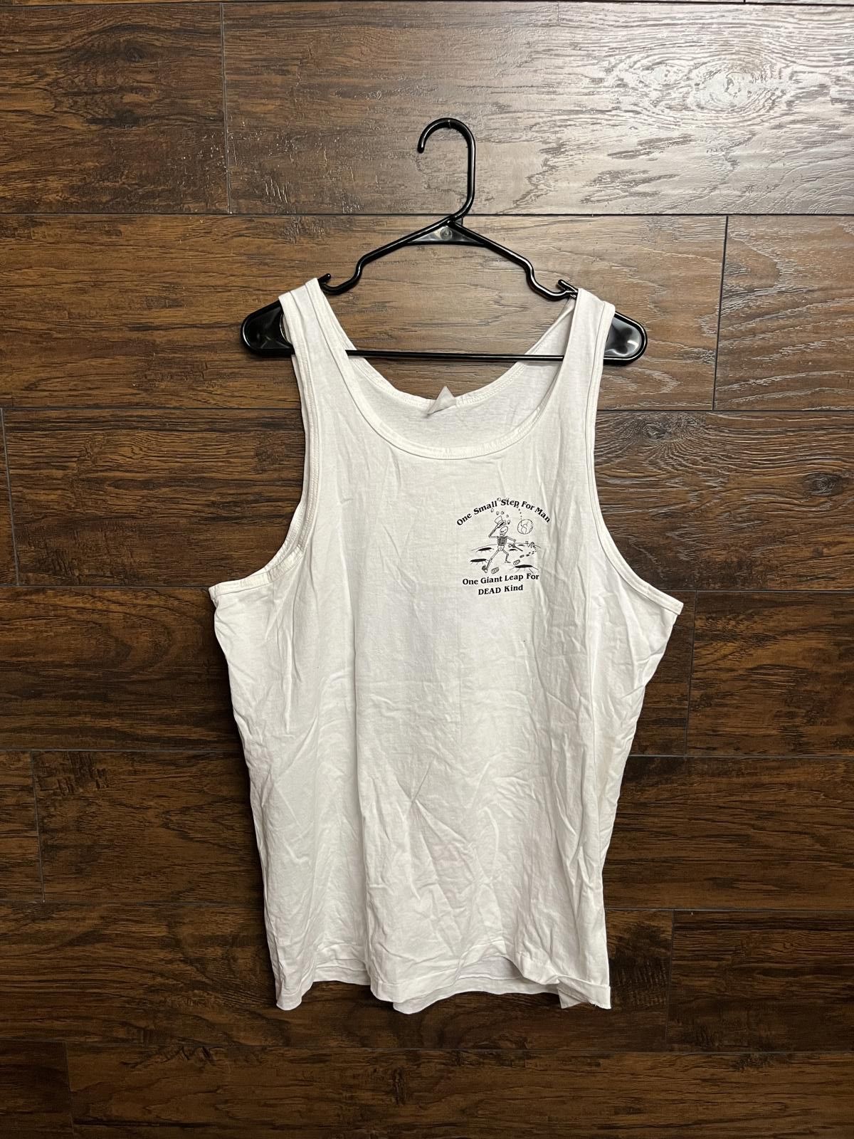 Designer Vintage Standing on the Moon Skeleton Tank Top The Dead - XL Size US XXL / EU 58 / 5 - 2 Thumbnail
