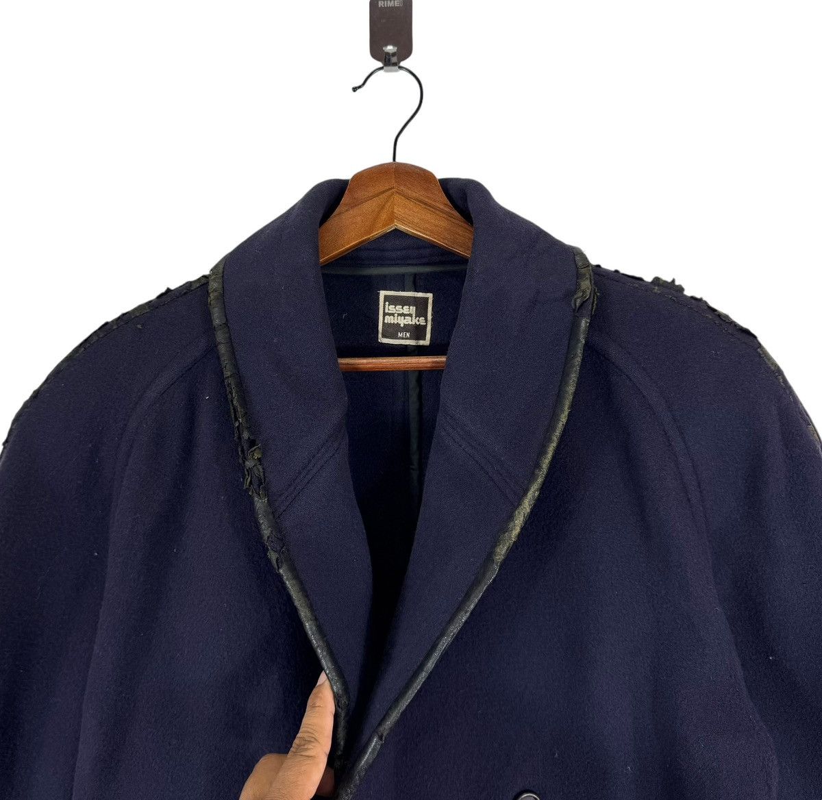 Issey Miyake × Vintage 80s VINTAGE ISSEY MIYAKE DOUBLE BREASTED COAT Size US M / EU 48-50 / 2 - 5 Thumbnail