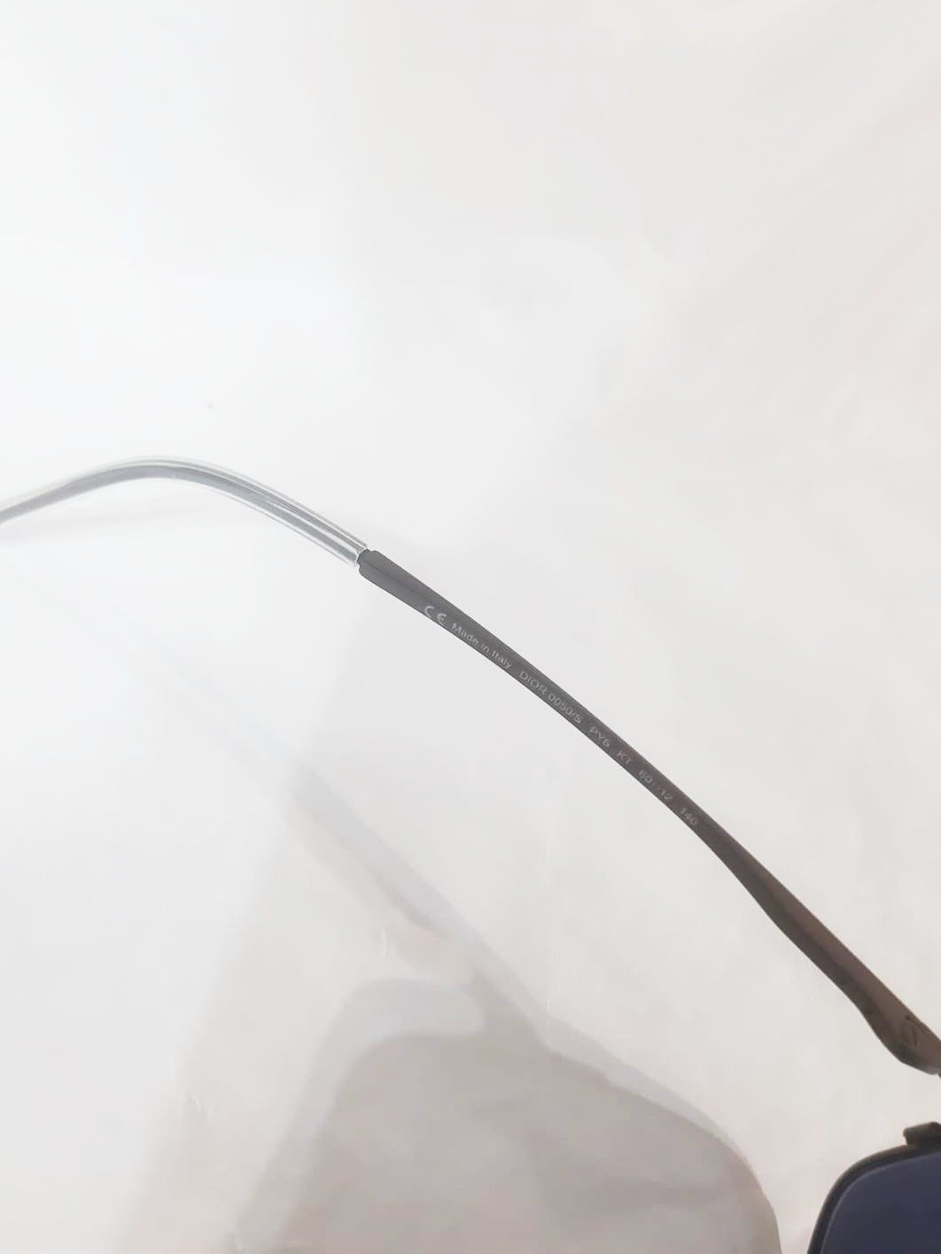 Dior SS 2005 "Beck" Dior X Hedi Slimane Blue Lense Small Glasses Size ONE SIZE - 5 Thumbnail