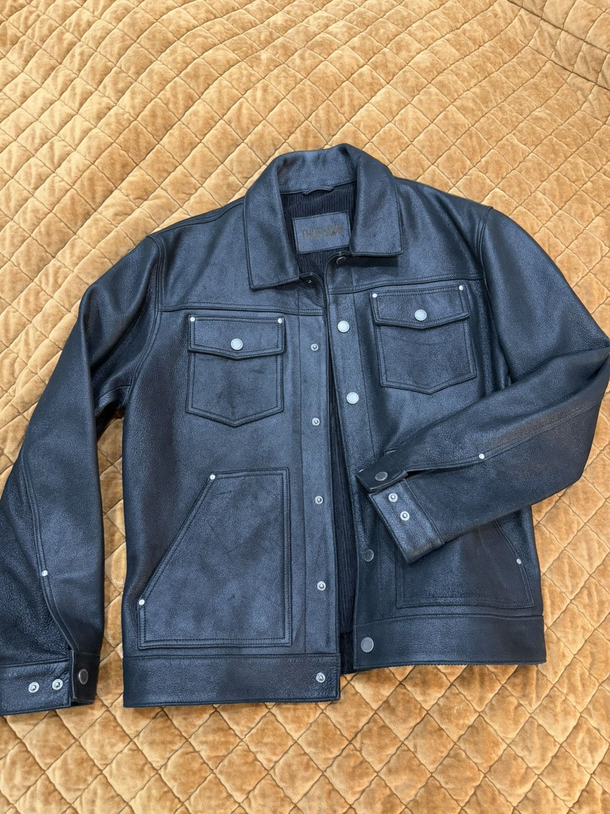Thursday Boot Company Leather roughout trucker jacket Size US M / EU 48-50 / 2 - 1 Thumbnail