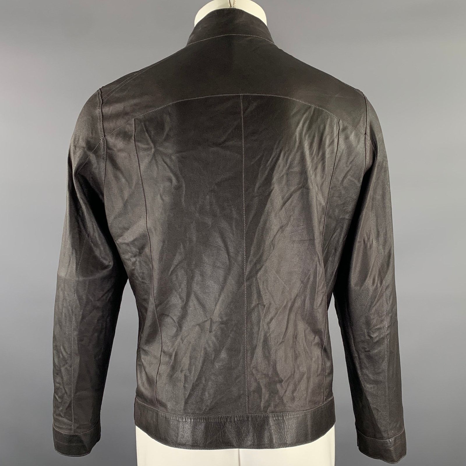 Other BARCELINO S Brown Mixed Patterns Leather Reversible Jacket Size US S / EU 44-46 / 1 - 7 Thumbnail