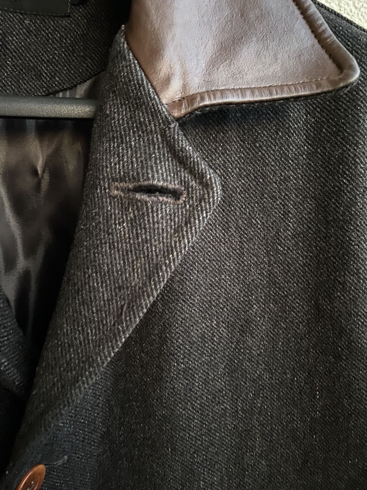 90s Wool YSL Coat YSL Jacket Leather