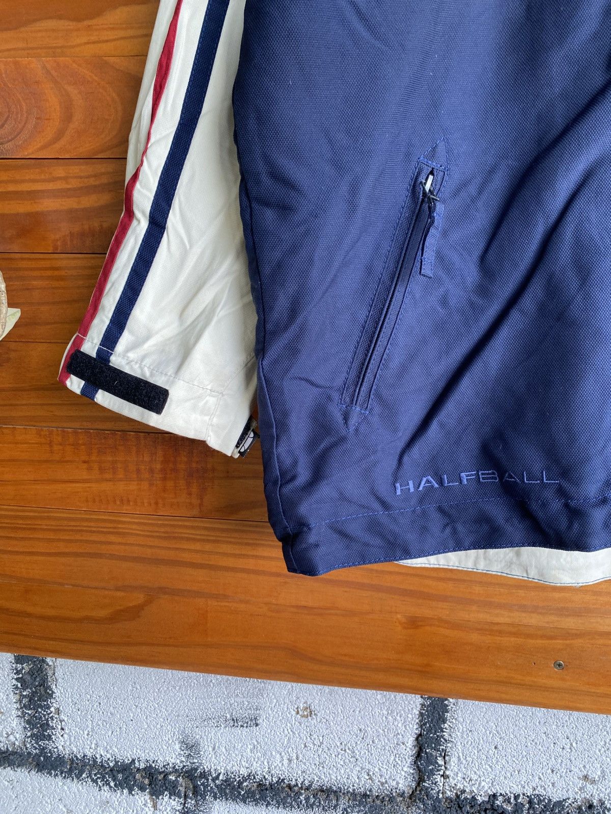 Ellesse × Goldwin Vintage Ellesse Halfball Hooded Jacket Navy White Red Jacket Size US S / EU 44-46 / 1 - 8 Thumbnail