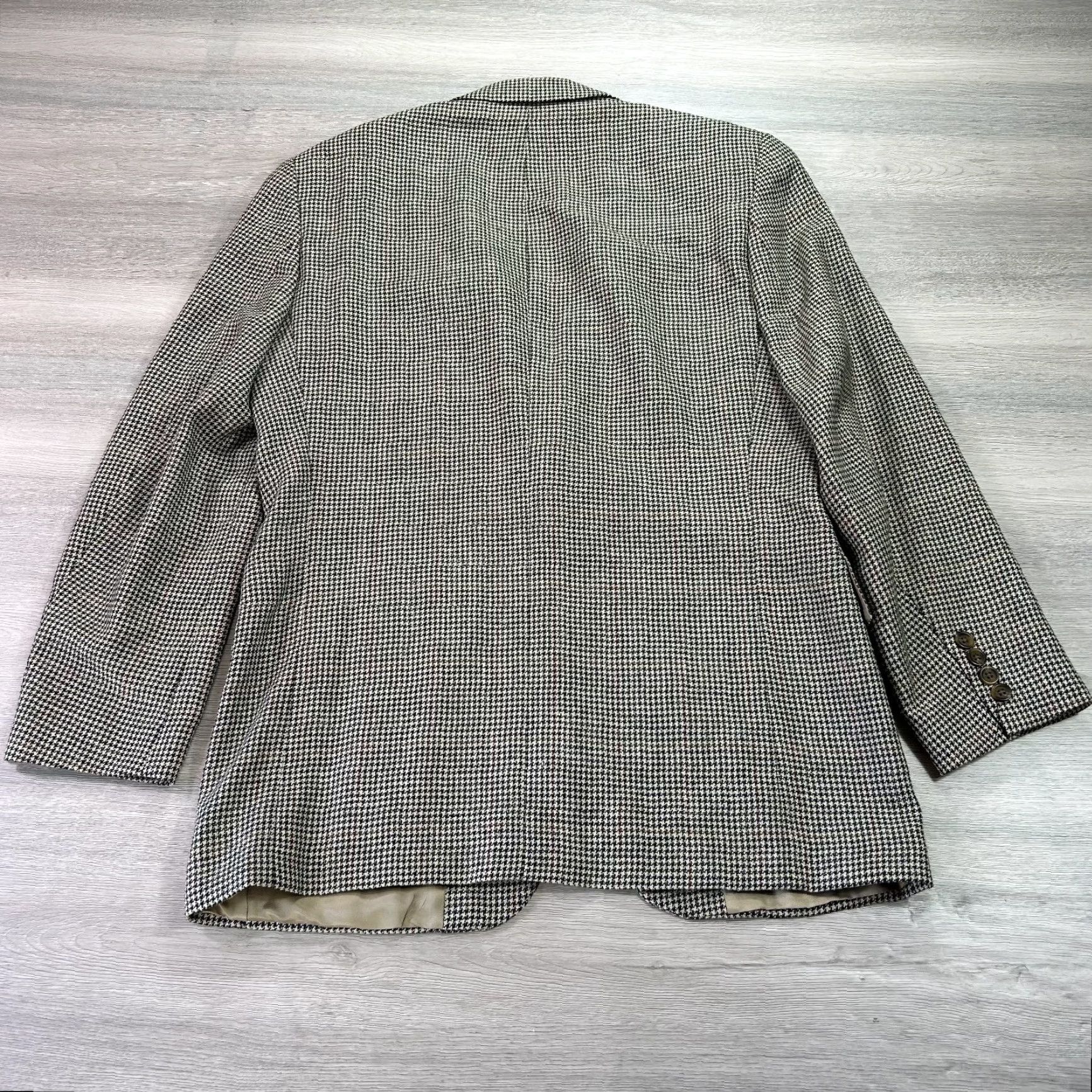 Ralph Lauren Ralph Lauren RRL Blazer Mens 44R Brown Houndstooth Wool Coat Suit Jacket Size 44R - 2 Thumbnail