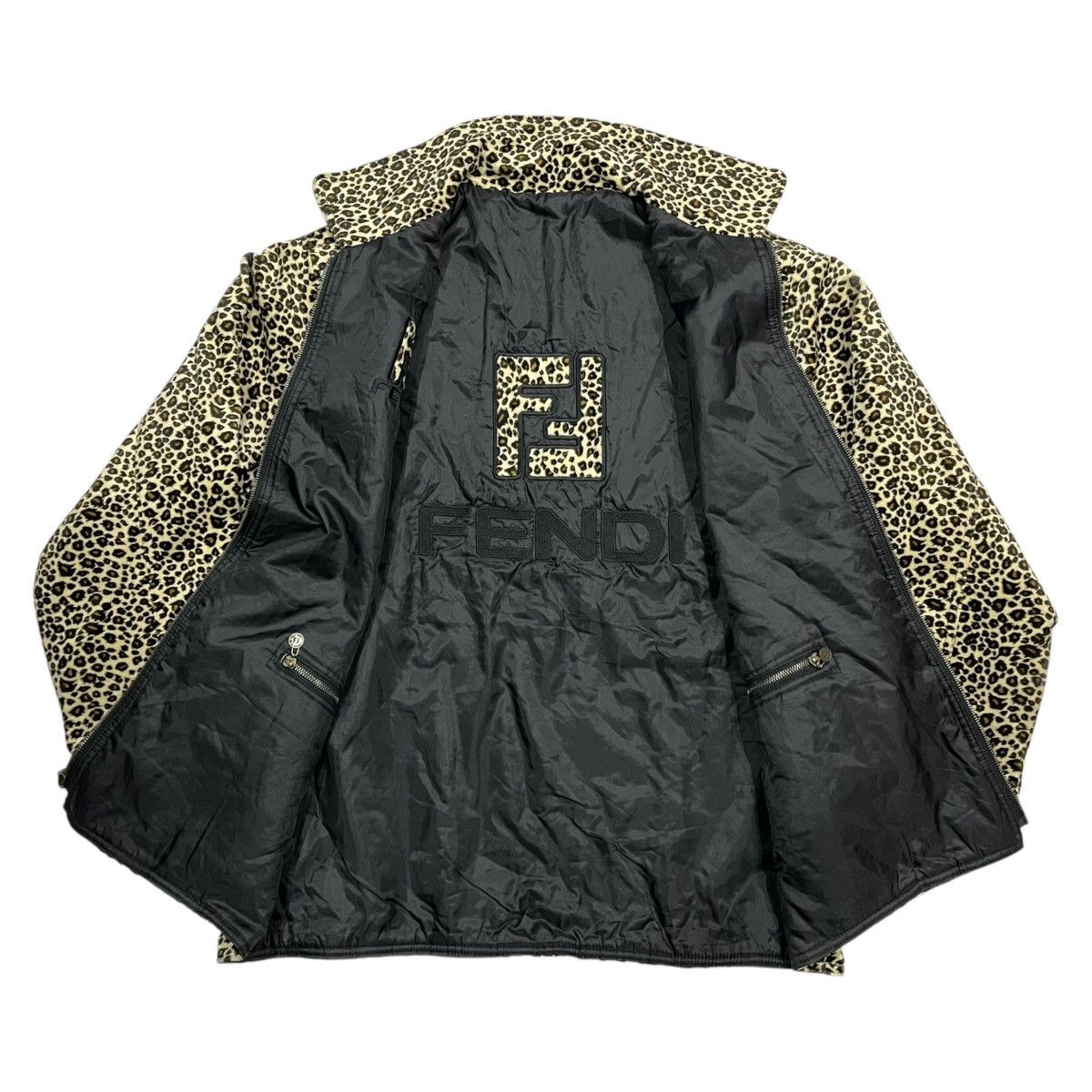 Fendi × Vintage Vintage Fendi Embroidery Big Logo Reversible Jacket Size US L / EU 52-54 / 3 - 1 Thumbnail