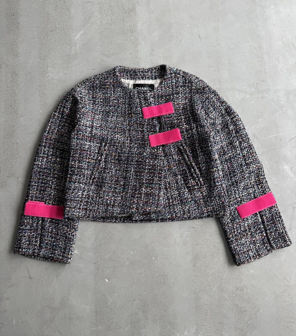 Chanel S/S17 - Multicolor Tweed Velcro Closure Jacket Size XS / US 0-2 / IT 36-38 - 2 Thumbnail