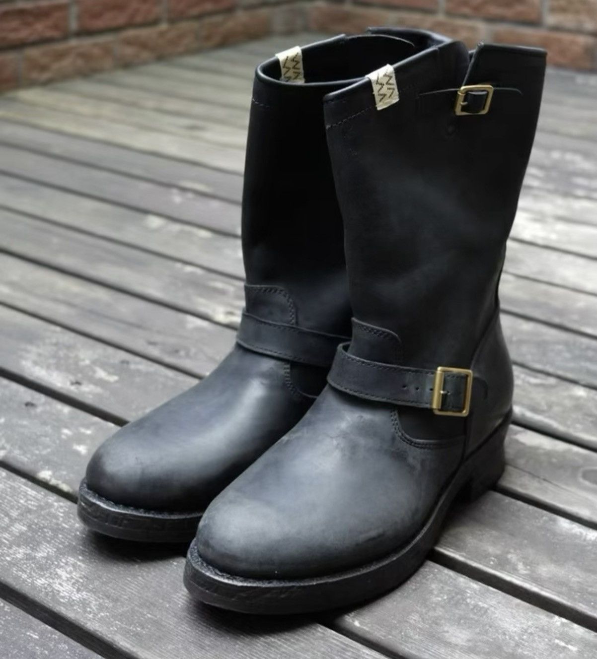 Visvim Visvim Wabanaki Suede Boots 12 Mens Black New Waite-Folk