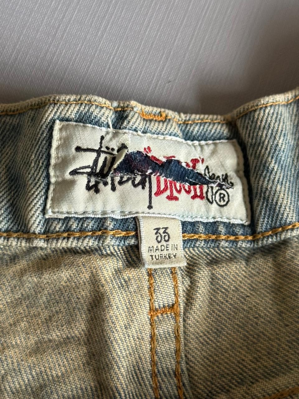 Stussy CC28 Beach Washed Bigol Denim Pant in Light Blue Size US 33 - 3 Thumbnail