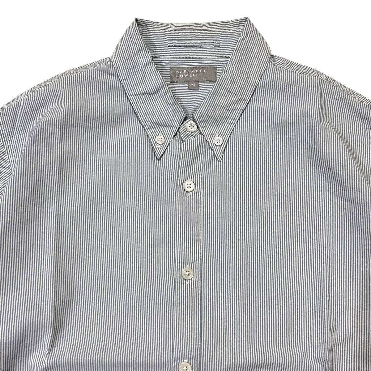 Barbour × Margaret Howell Margaret Howell Stripe Shirt Oxford Size US M / EU 48-50 / 2 - 2 Thumbnail