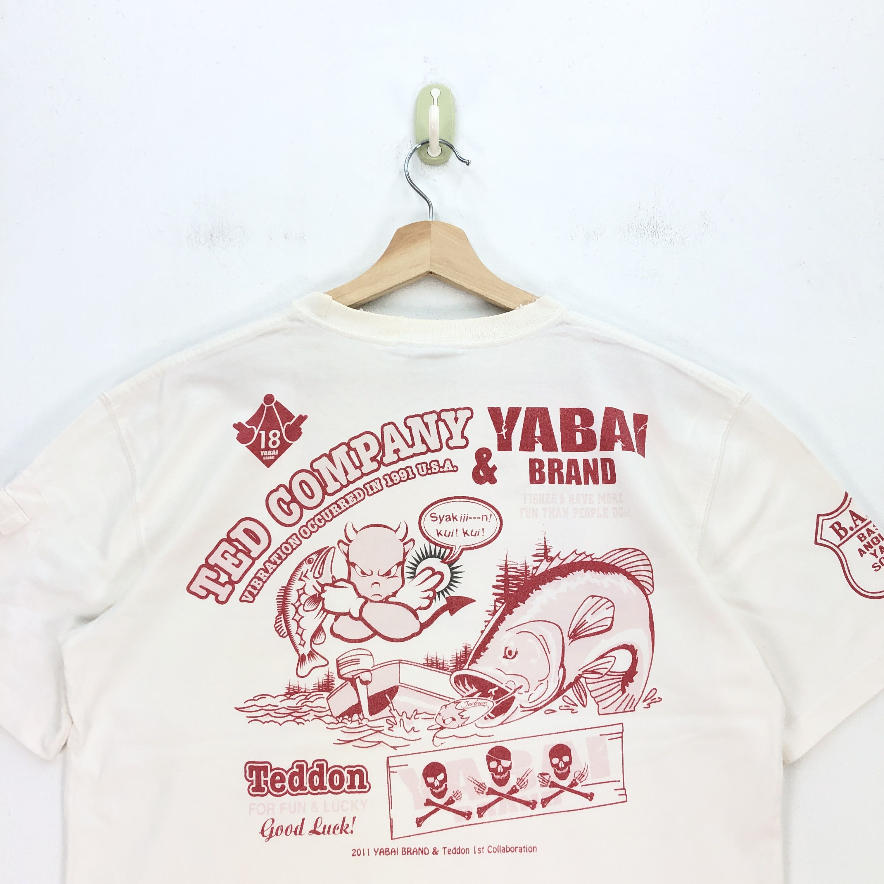 Japanese Brand TEDMAN × YABAI BRAND Collaboration T-Shirt Ted Company Tee Size US L / EU 52-54 / 3 - 4 Thumbnail