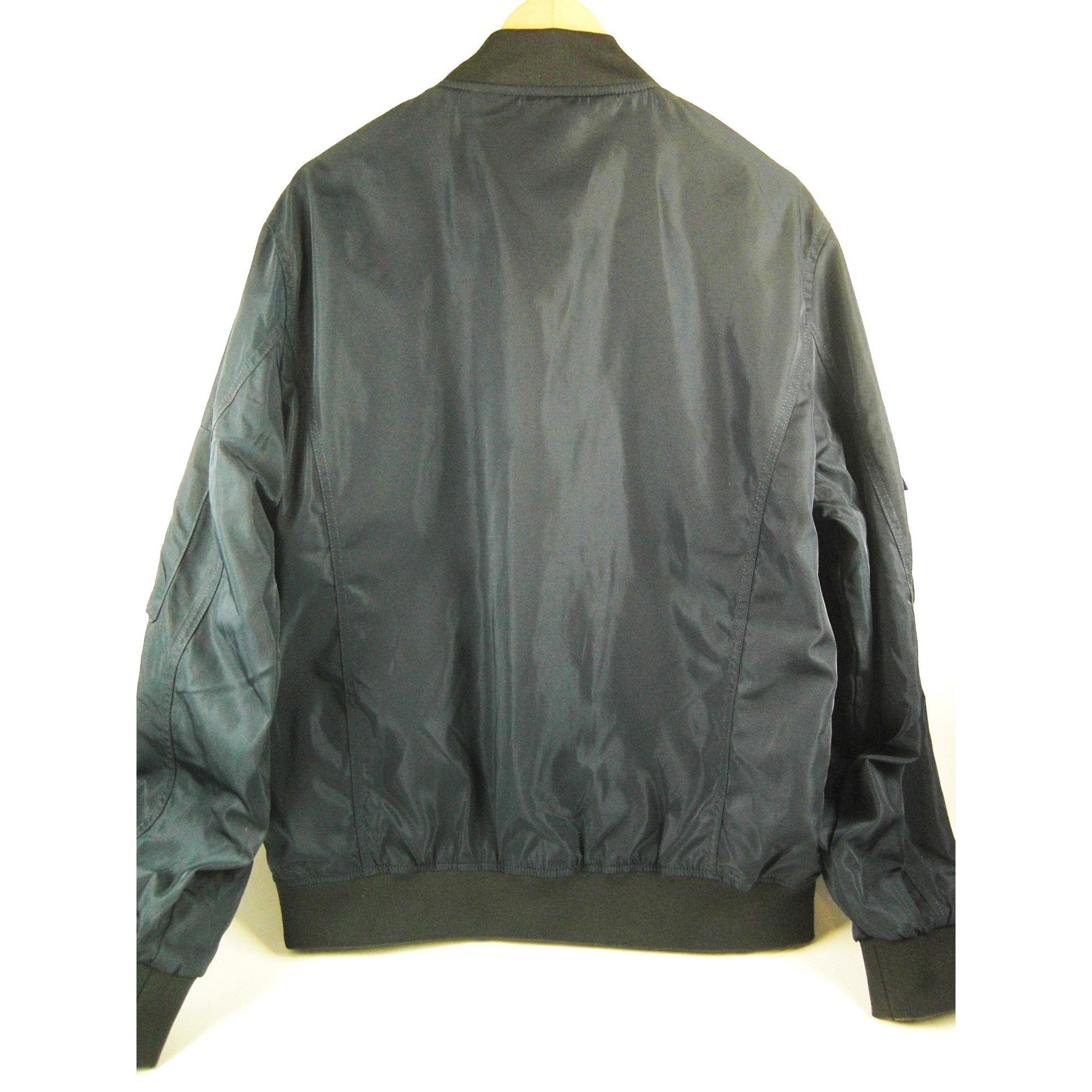 Other Mens Light Weight Bomber Jacket Full Zip Size L Coat Navy Bl Size US L / EU 52-54 / 3 - 5 Thumbnail