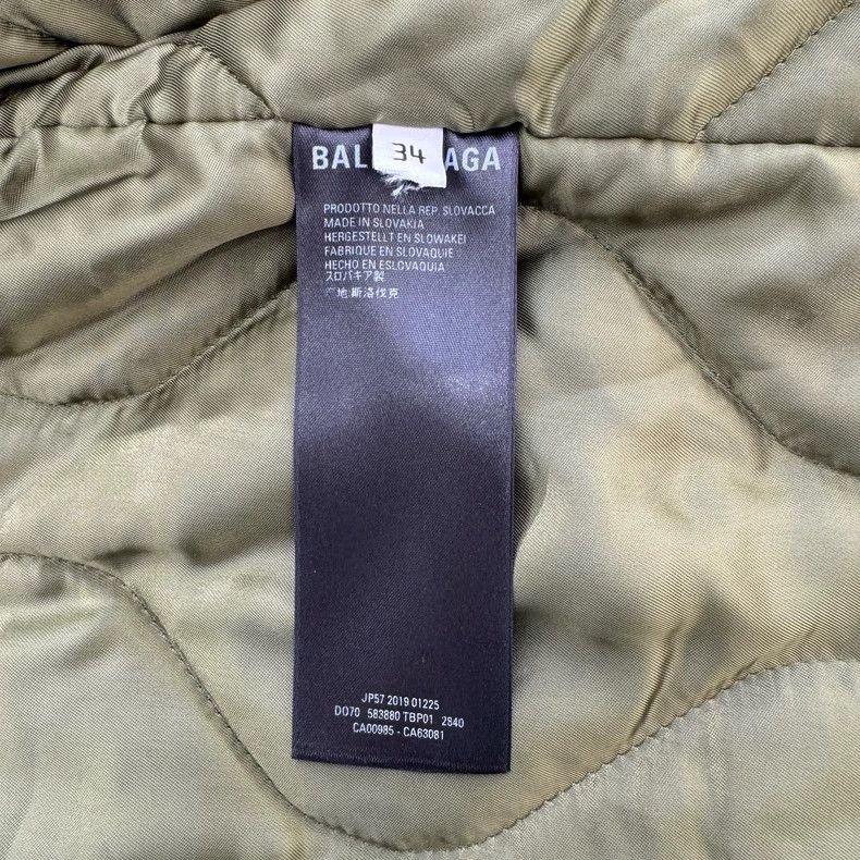 Balenciaga Balenciaga size 34 Olive Green Design胸前 Logo Jacket Size M / US 6-8 / IT 42-44 - 6 Thumbnail