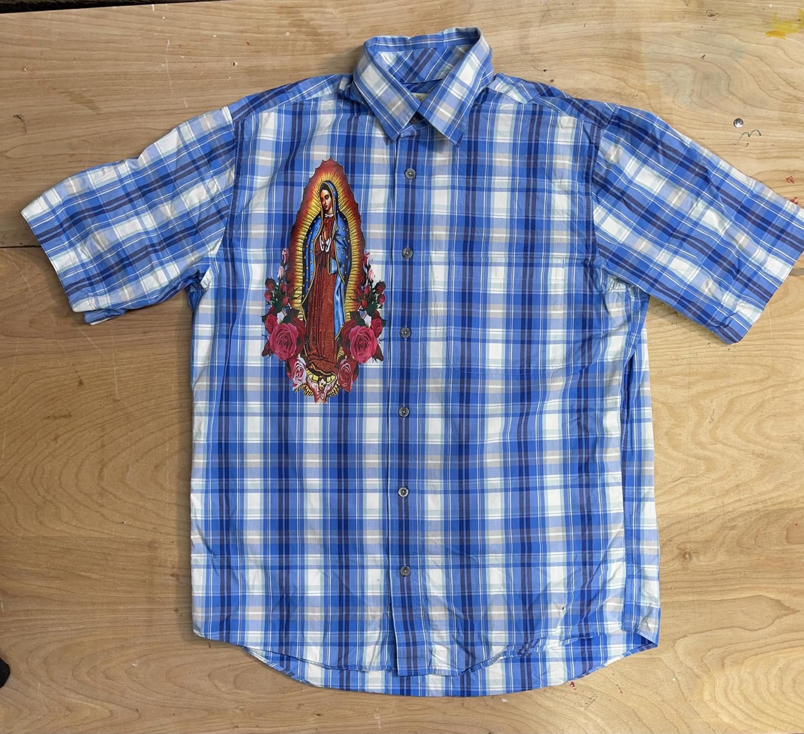 Affliction CEBLAS VIRGIN MARRY STYLE FLANNEL Size 38R - 1 Thumbnail