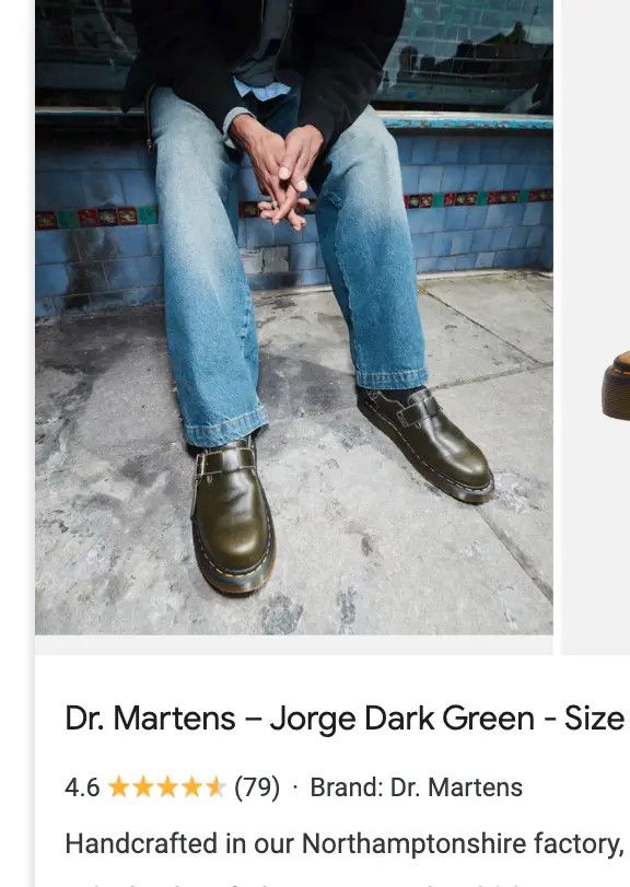 Dr. Martens Handcrafted/Made in England Dr. Martens Jorge Leather Mules Size US 13 / EU 46 - 2 Thumbnail