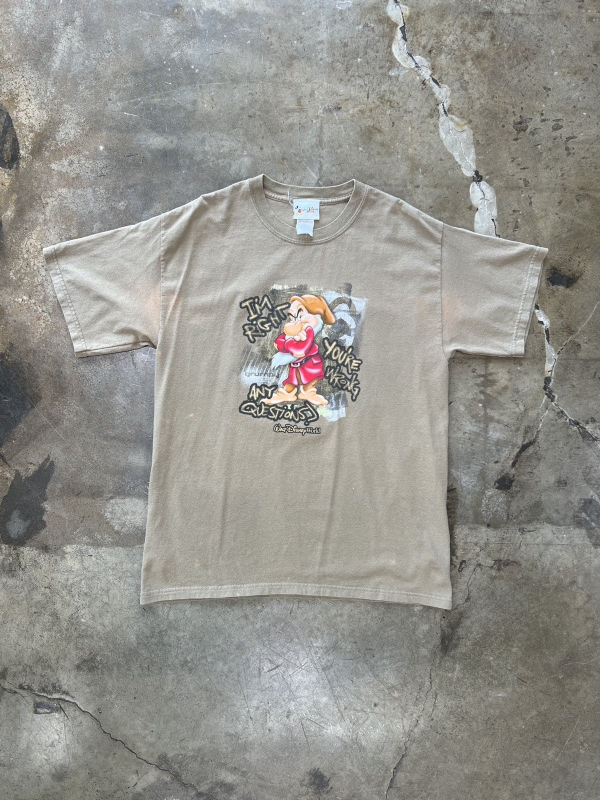 Disney × Vintage Vintage Y2K Snow White Grumpy Disney Tee Large Size US L / EU 52-54 / 3 - 2 Thumbnail