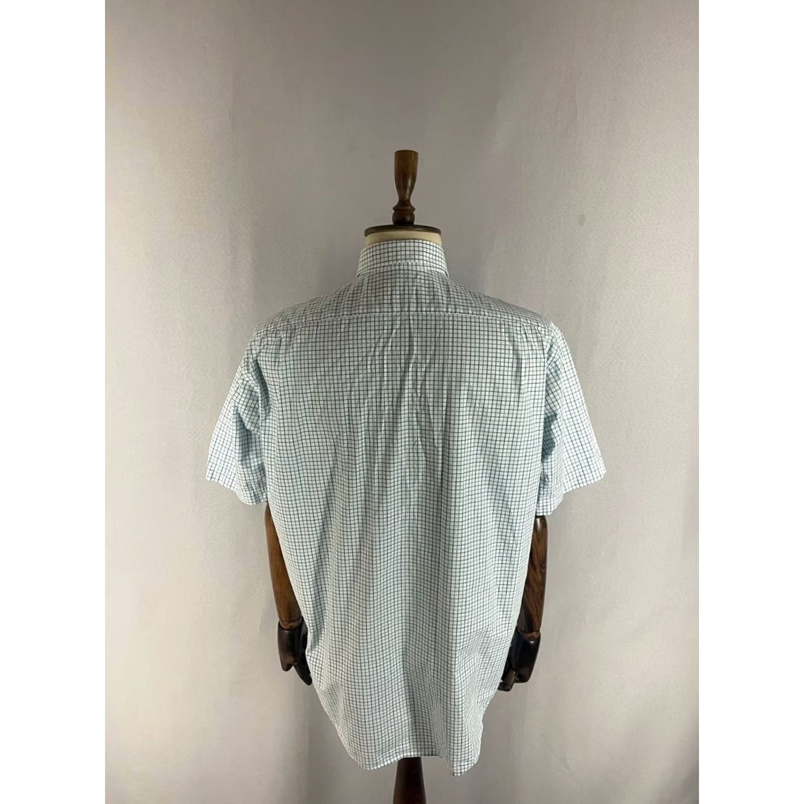 Lacoste Lacoste Button-Down Shirt Mens 44 Blue & White Gingham Pattern Regular-Fit Shirt Size US XXL / EU 58 / 5 - 2 Thumbnail