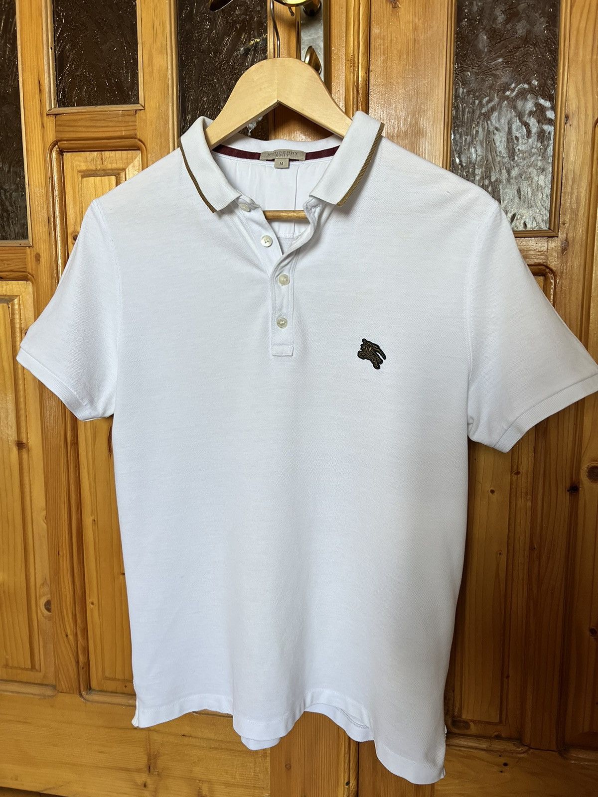 Burberry Burberry Brit polo t-shirt white mens logo Size US M / EU 48-50 / 2 - 5 Thumbnail