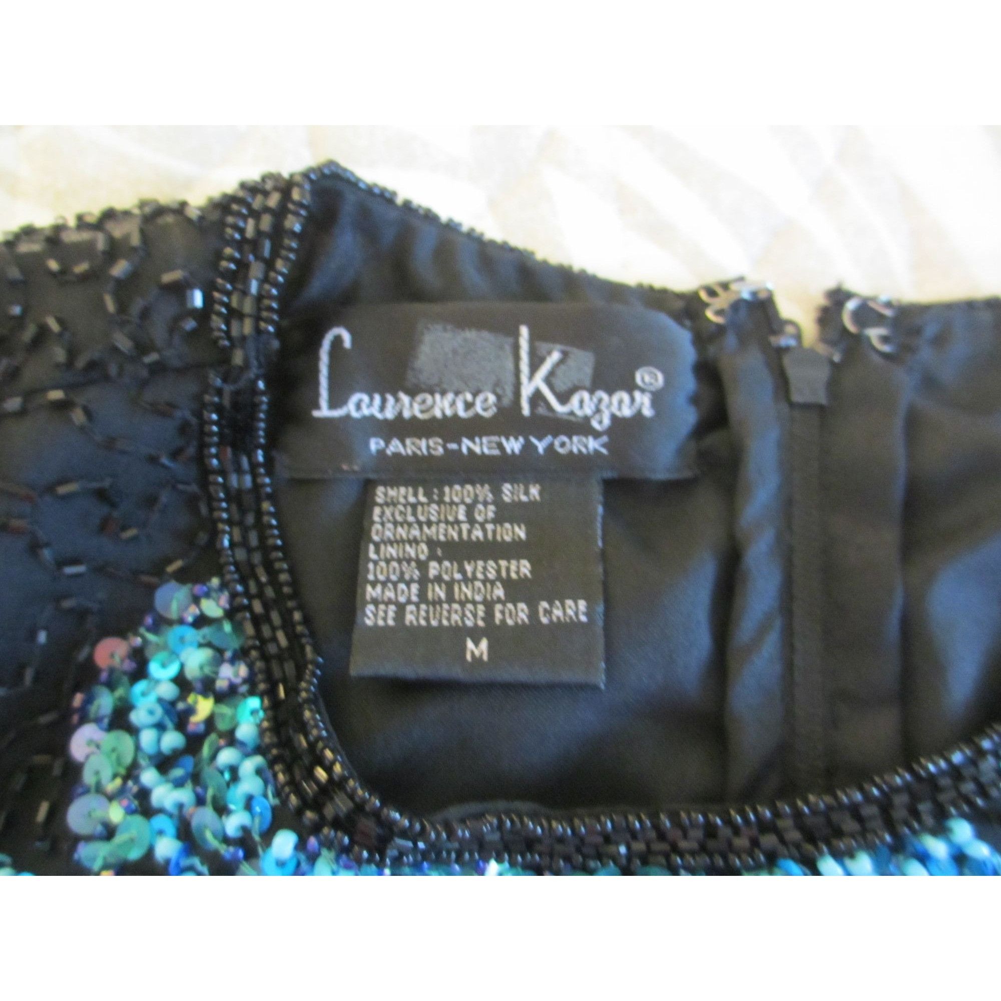 Other Laurence Kazar Paris New York Black Sleeveless Sequined Bead Size M / US 6-8 / IT 42-44 - 6 Thumbnail
