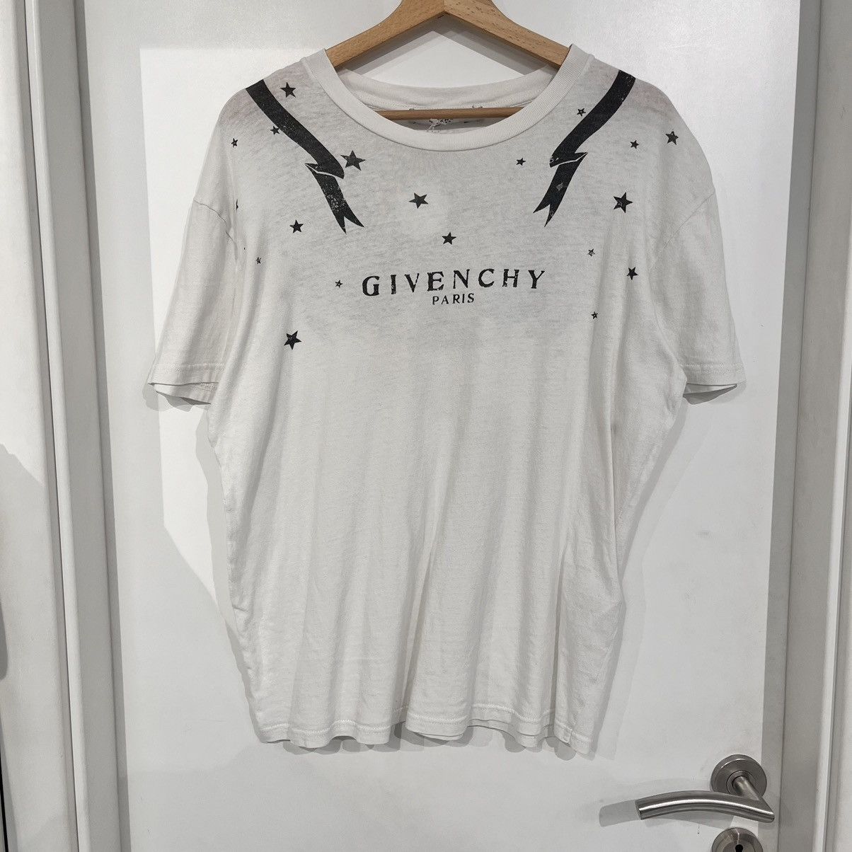 image of Givenchy Paris Tee in White, Men's (Size XS)
