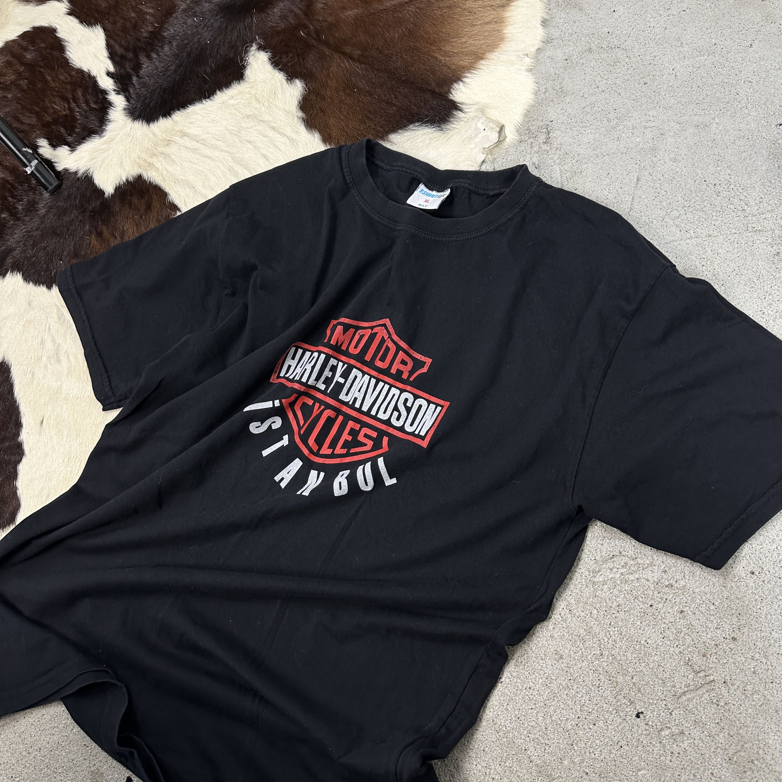 Harley Davidson × Vintage Vintage Oversize Moto Streetwear Harley Davidson T-shirt 00s Size US L / EU 52-54 / 3 - 4 Thumbnail