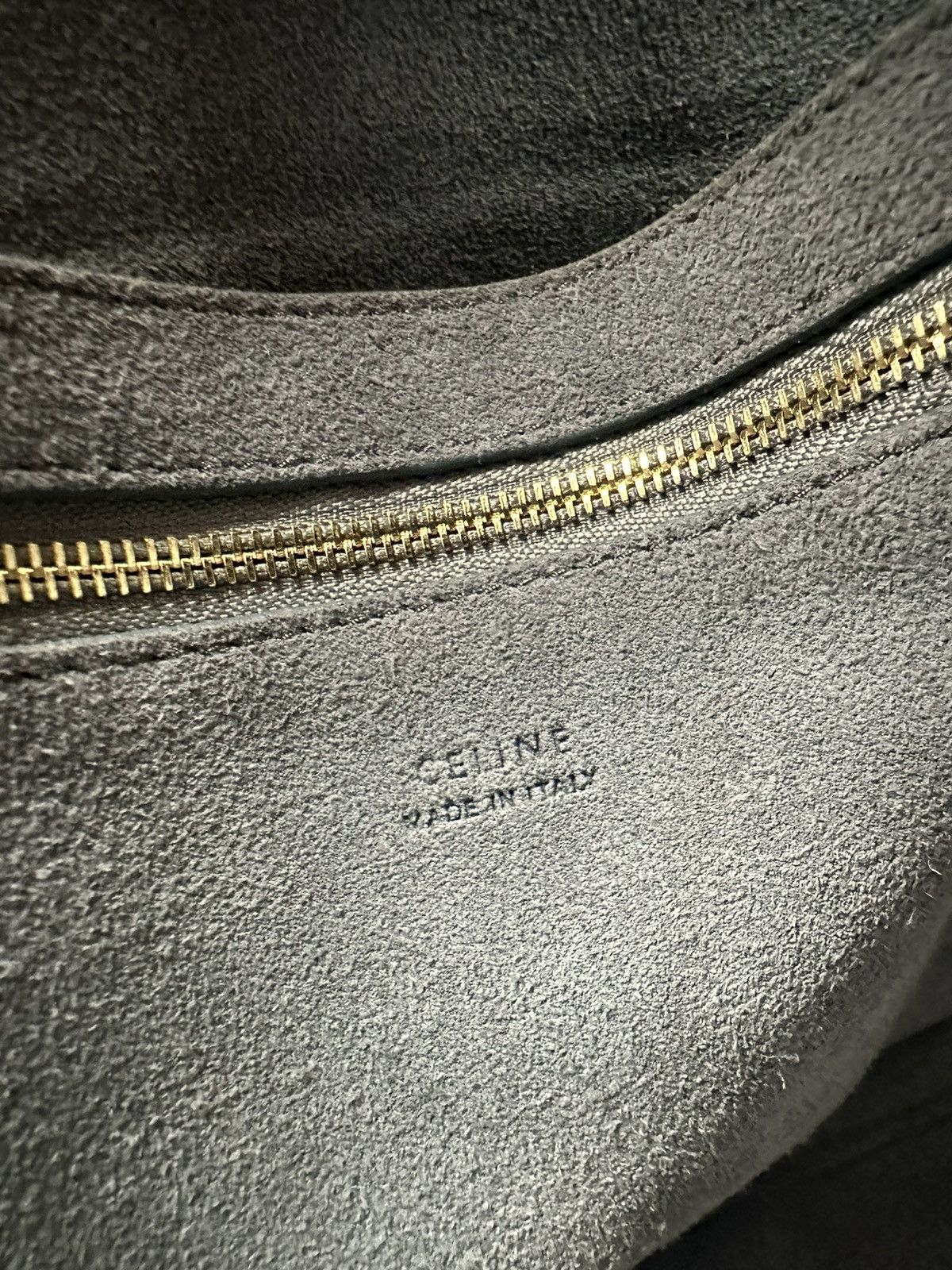 Celine Celine Seau Sangle Bucket Bag Grained Gray Size ONE SIZE - 12 Thumbnail
