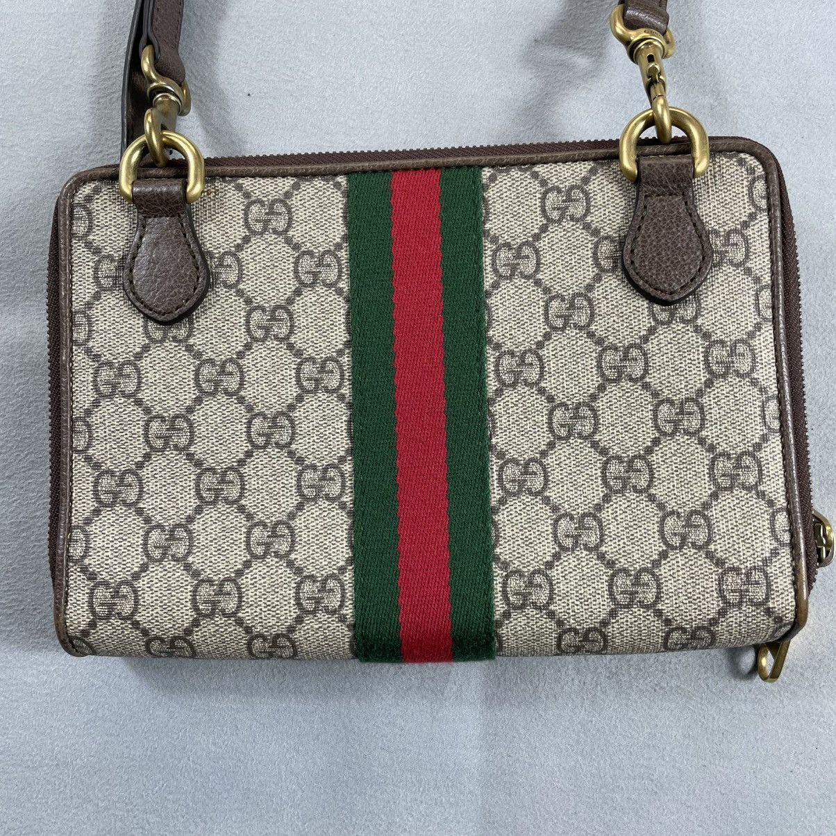 Gucci Ophidia Double Zip Crossbody Bag GG Coated Canvas Small Size ONE SIZE - 11 Thumbnail