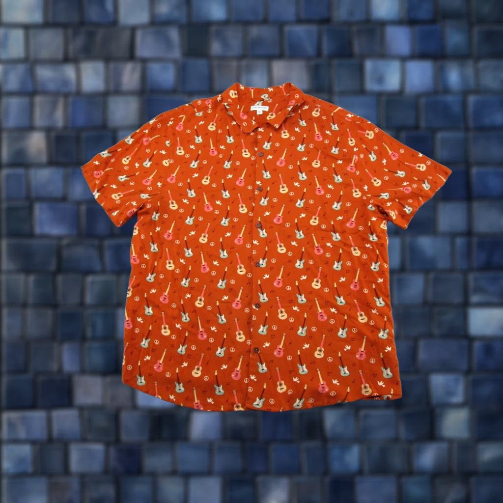 CO Earthbound Button Up Short Sleeve Shirt XL Multicolor Cotton AOP All Over Print Life Bohemian Hippie Hipster Mens Shirt Size US XL / EU 56 / 4 - 1 Thumbnail