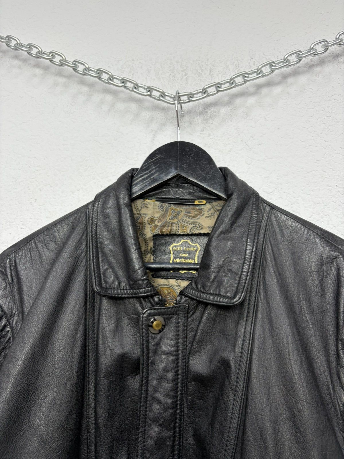 Hedi Slimane Vintage Black Leather Fringe Biker Transformer Vest Jacket Size US L / EU 52-54 / 3 - 10 Thumbnail