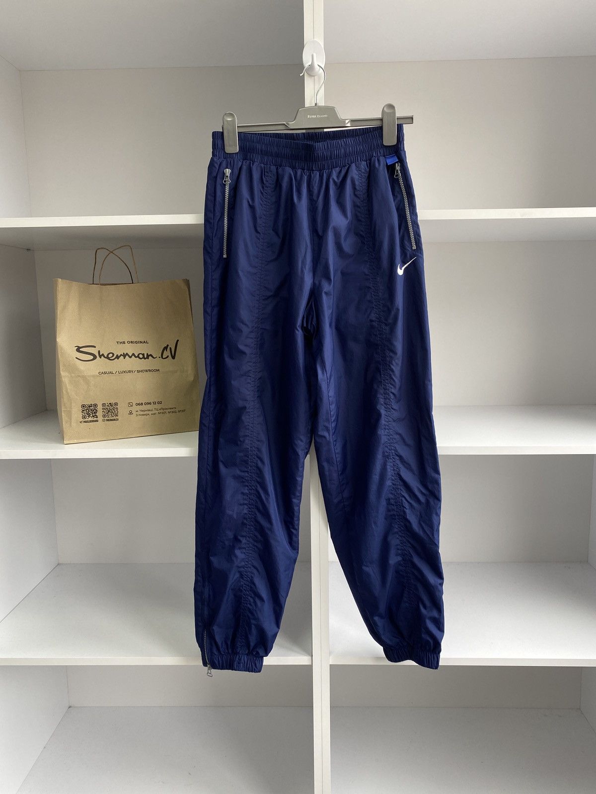 Vtg Nike Athletic Wind Breaker Pants Lined Men's