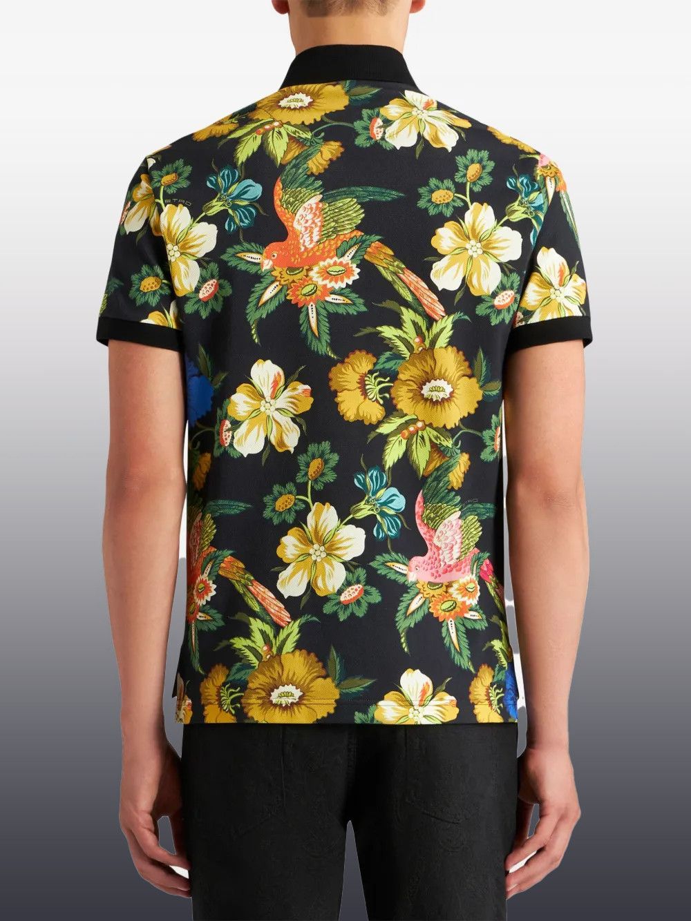 Other Floral-Print Cotton Polo Shirt – Men’s Short Sleeve Polo Size US L / EU 52-54 / 3 - 6 Thumbnail