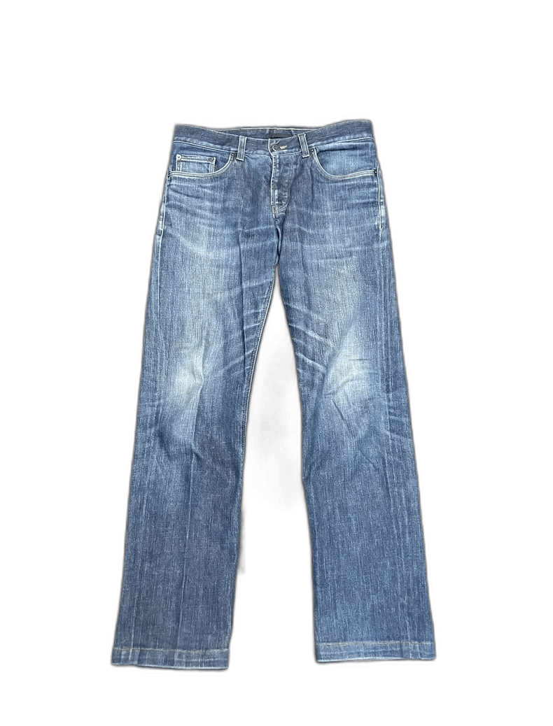 Classic Blue Denim Pants by Prada