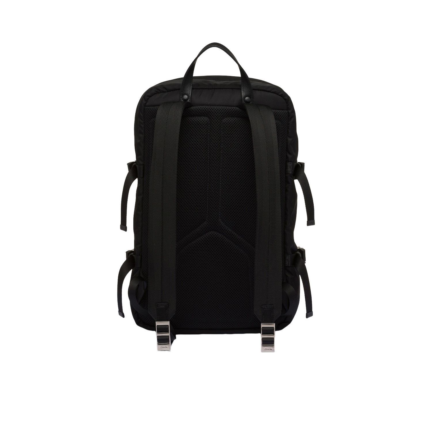 Prada PRADA $3500 Black Re-Nylon/Leather Backpack New & Authentic Size ONE SIZE - 3 Thumbnail