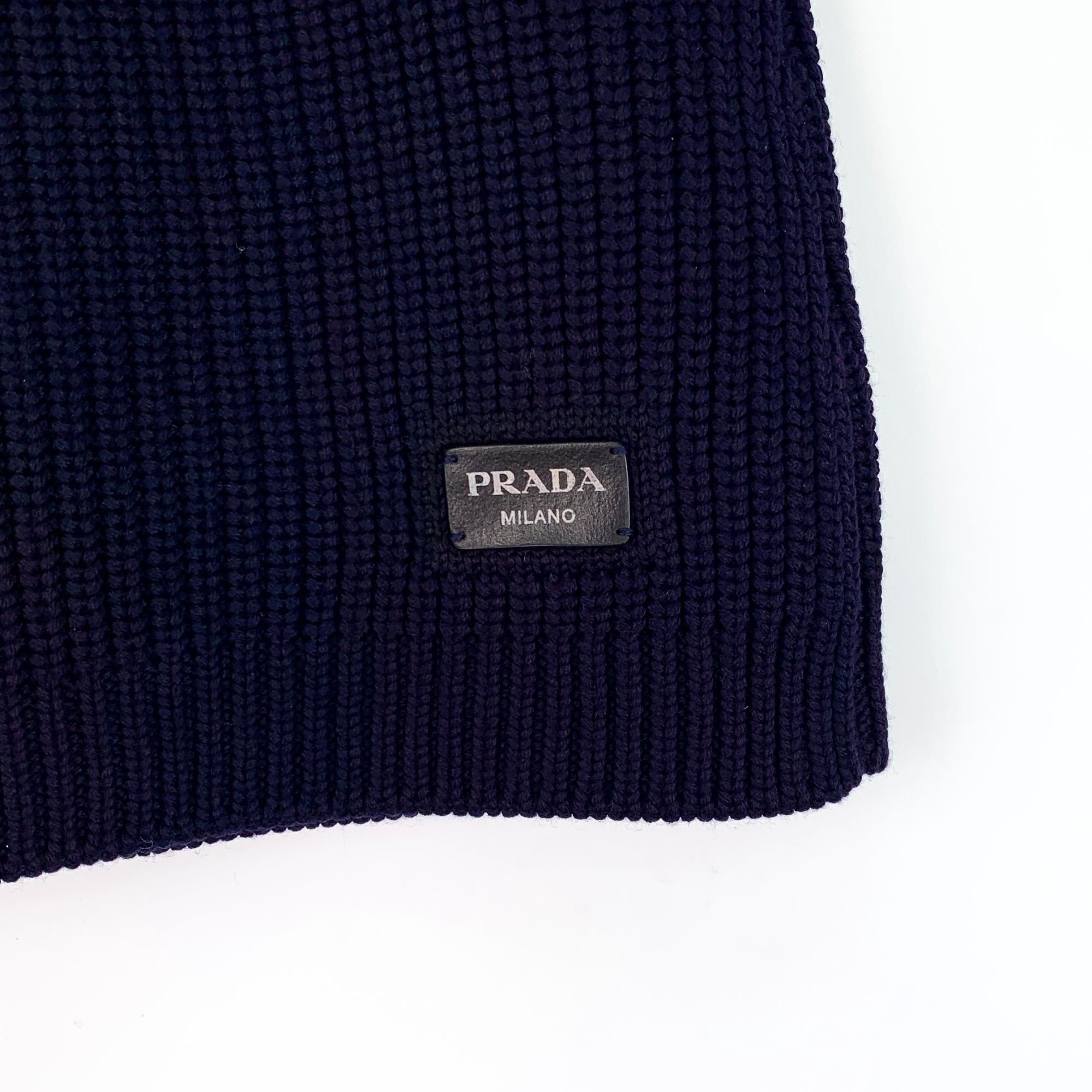 Prada PRADA Milano Navy Cropped Sweater With Gold Buttons 100% Vir Size XS / US 0-2 / IT 36-38 - 8 Thumbnail