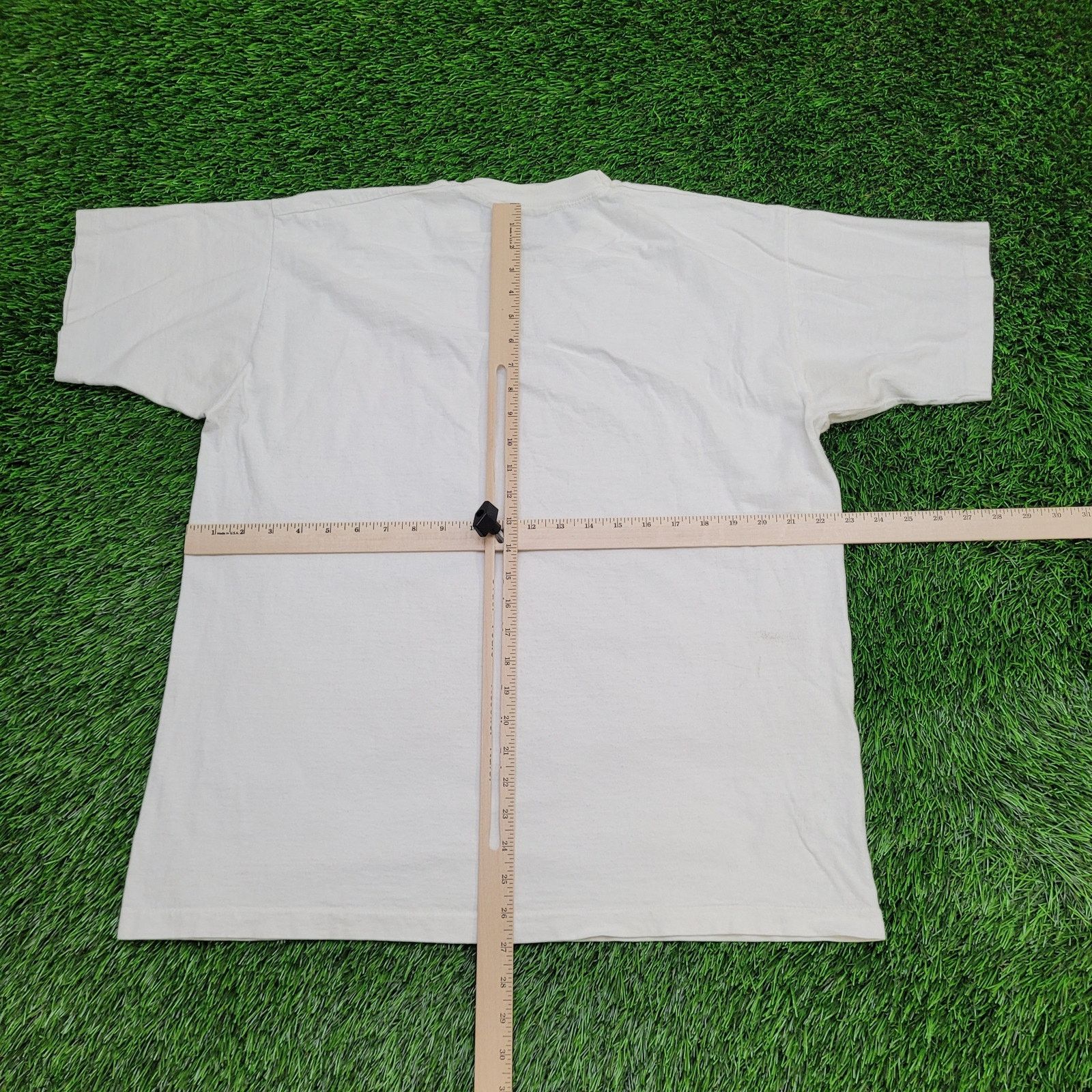 Fruit Of The Loom VTG 90s Fly-Away Skydiving Shirt L/XL USA White Pink Neon Size US XL / EU 56 / 4 - 9 Thumbnail
