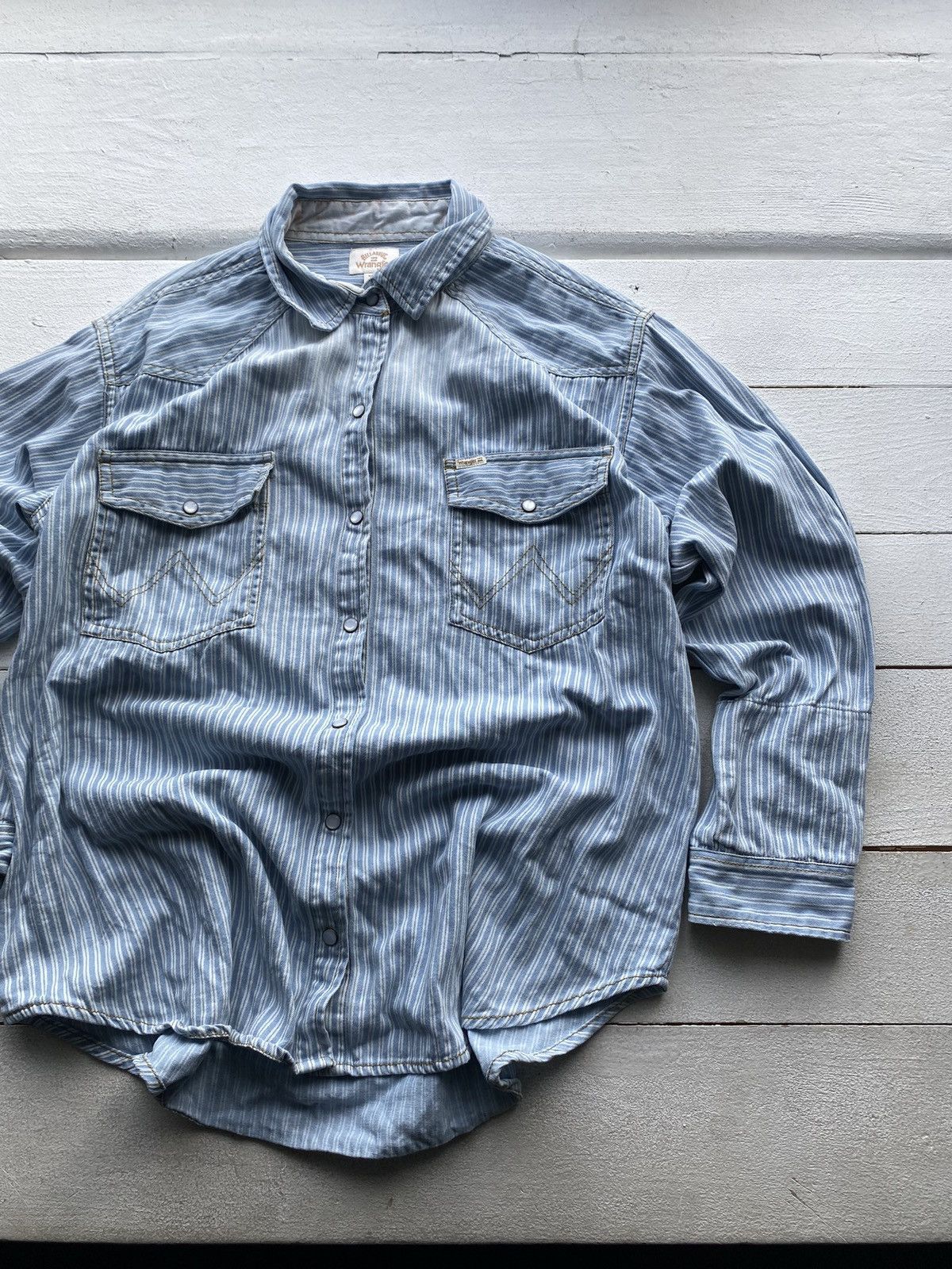 Billabong × Vintage × Wrangler 🔥Wrangler x Billabong Striped Button Up Shirt VNTG rare y2k Size US M / EU 48-50 / 2 - 3 Thumbnail