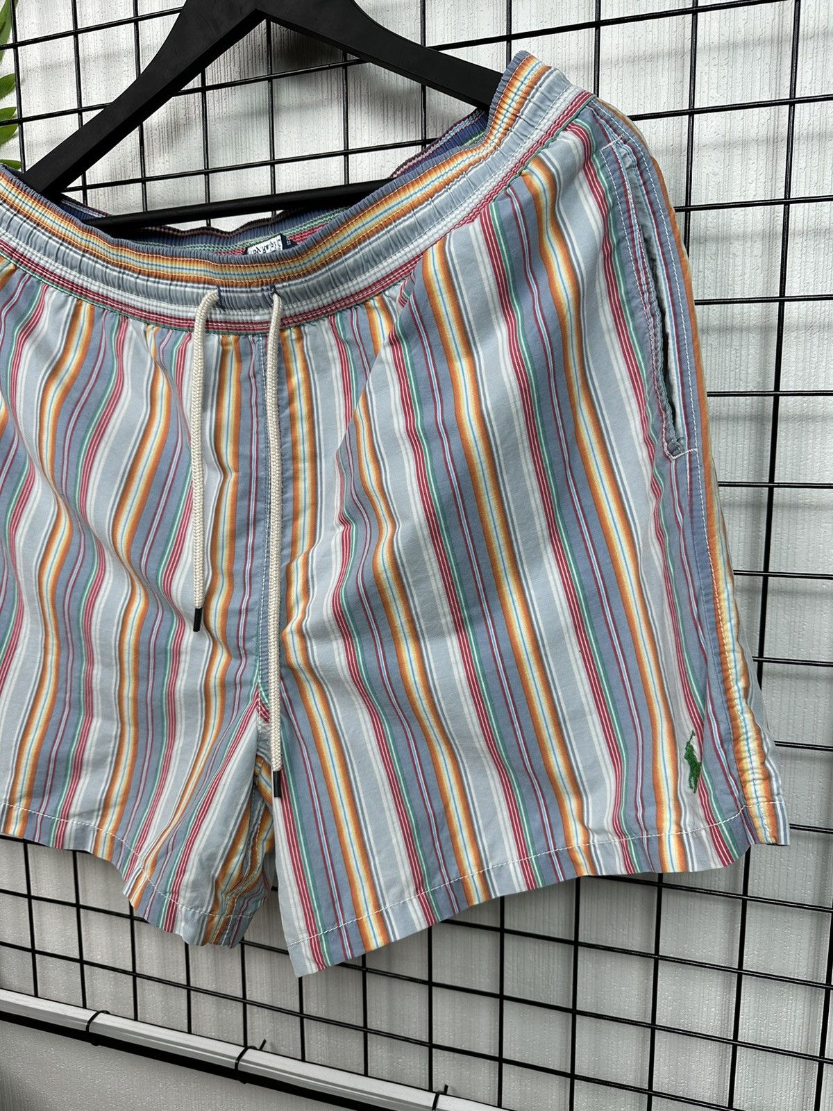 Polo Ralph Lauren × Vintage Vintage Y2K Polo Ralph Lauren Swim Shorts Men L multicolour Size US 34 / EU 50 - 2 Thumbnail