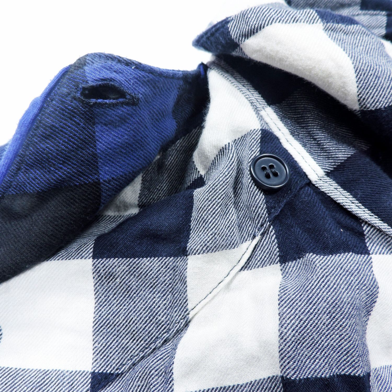 Juun.J JUNN.J DOUBLE LAYER PLAID LONG SLEEVE SHIRT Size US S / EU 44-46 / 1 - 13 Thumbnail