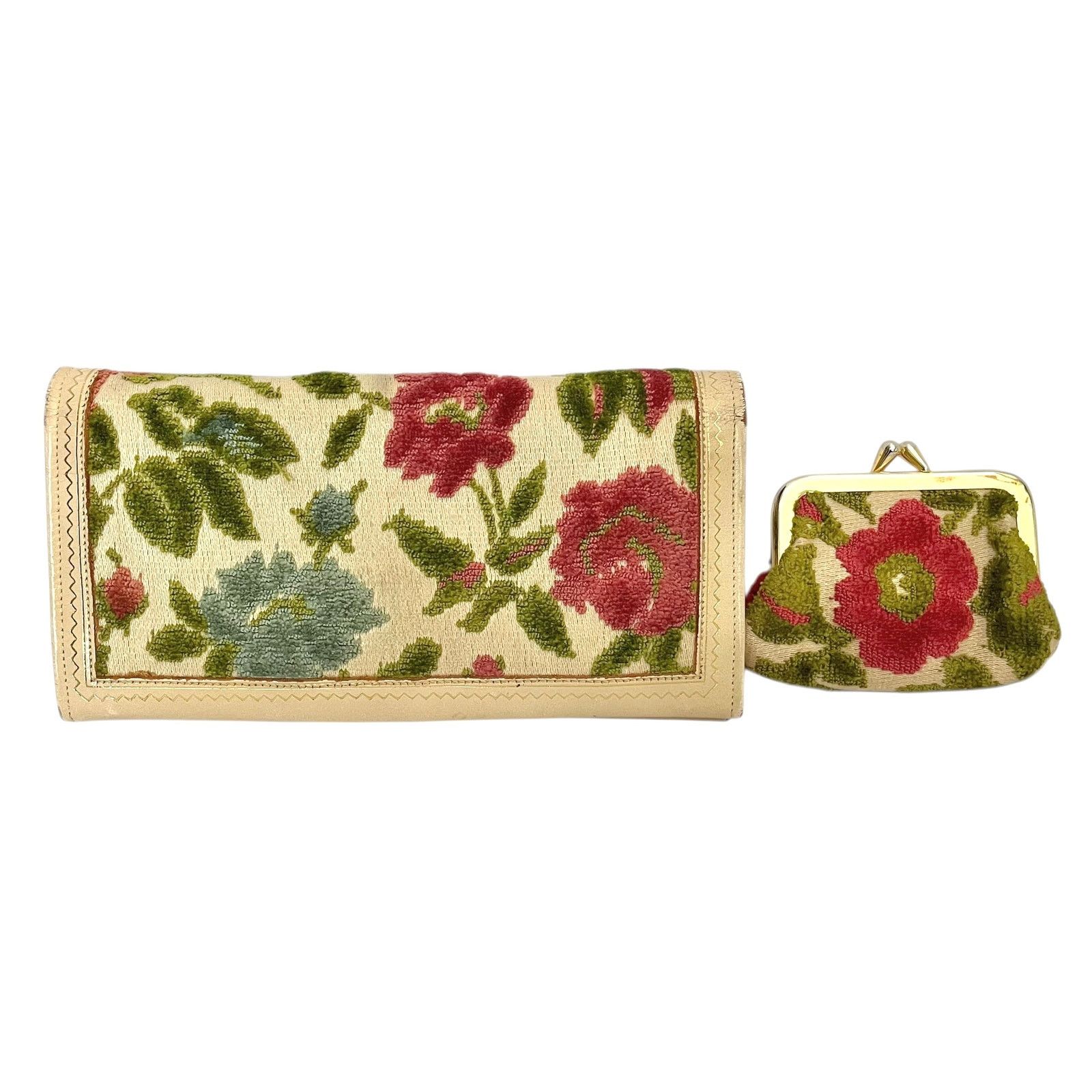 Neiman Marcus × Vintage Vintage Neiman Marcus x Daniél Tapestry Leather Wallet Set Size ONE SIZE - 2 Thumbnail