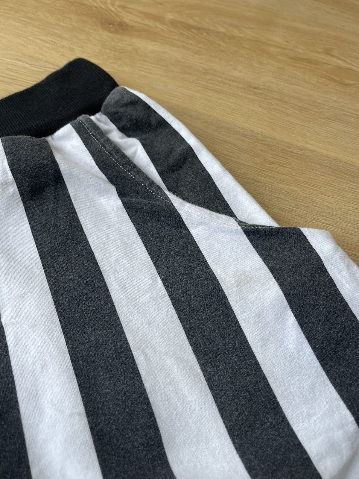 Japanese Brand VTG Striped Baggy Harem Pants Grunge Punk Issey Miyake Style Size US 29 - 9 Thumbnail