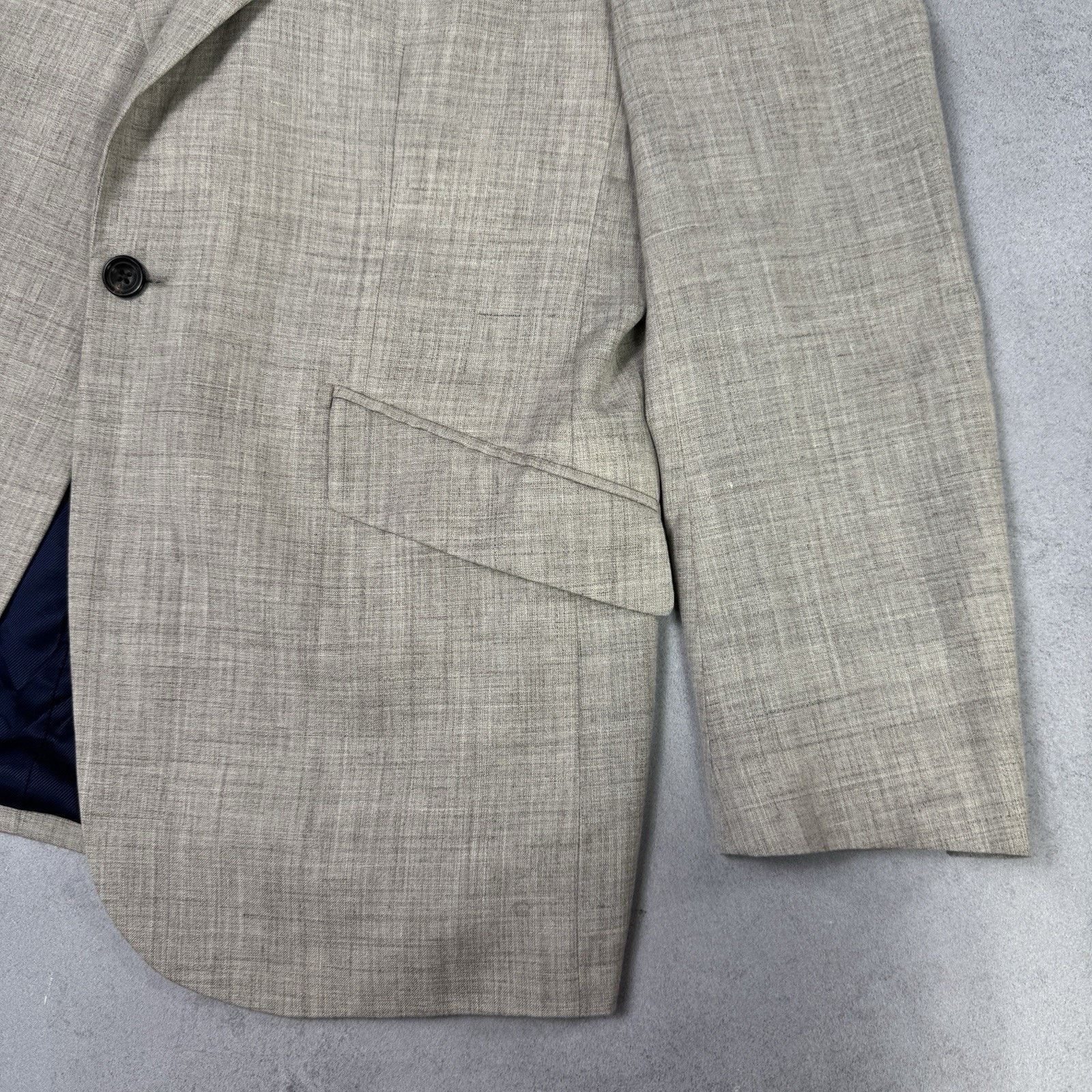 Hackett J.P. Hackett 14 Savile Raw Loro Piaba Ink Suit Men 42r/52r Size 42R - 6 Thumbnail