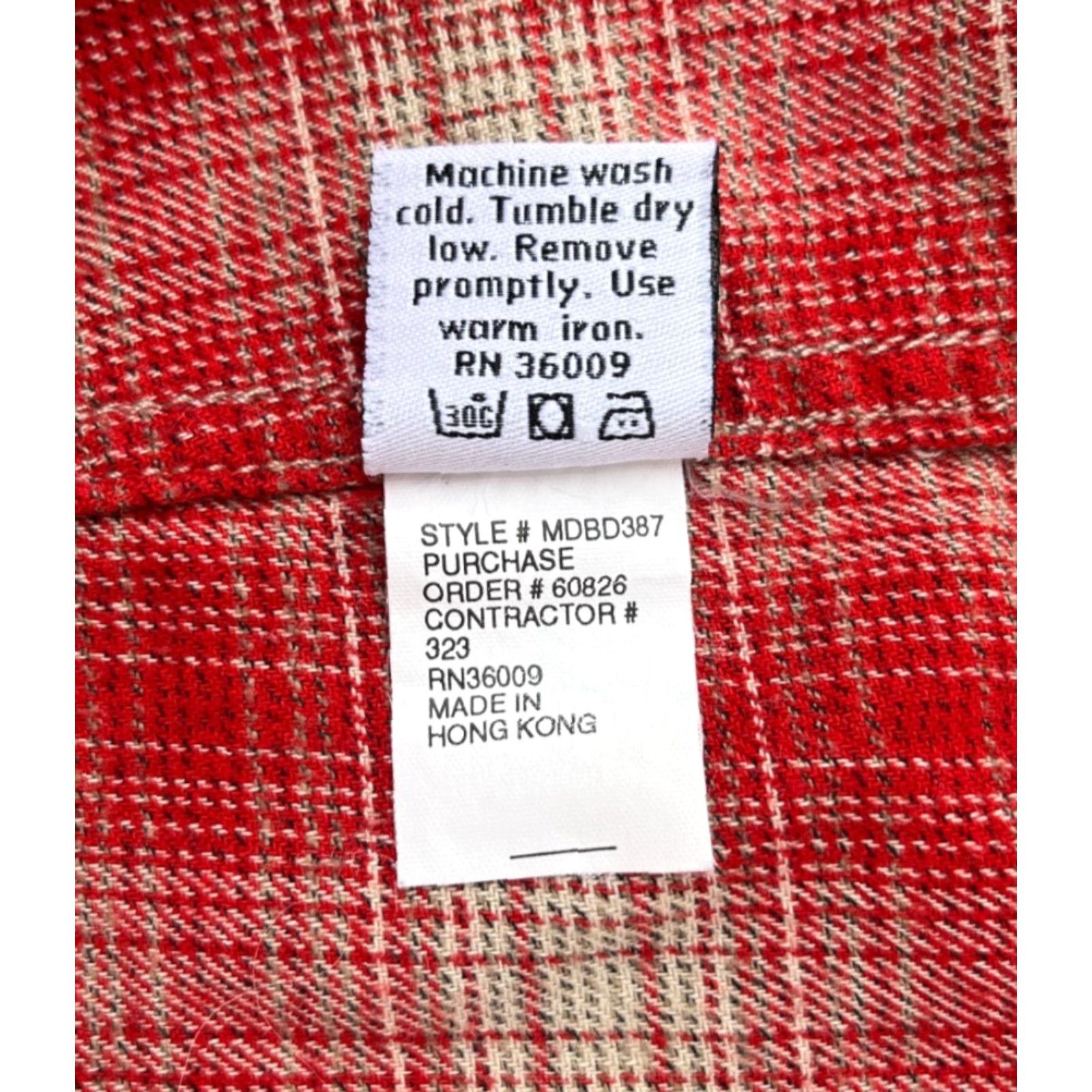 Calvin Klein VINTAGE Calvin Klein Western Shirt Plaid Pearl Snap 90s Women's Size M Red Cotton Flannel Pockets Button-Up Size M / US 6-8 / IT 42-44 - 7 Thumbnail