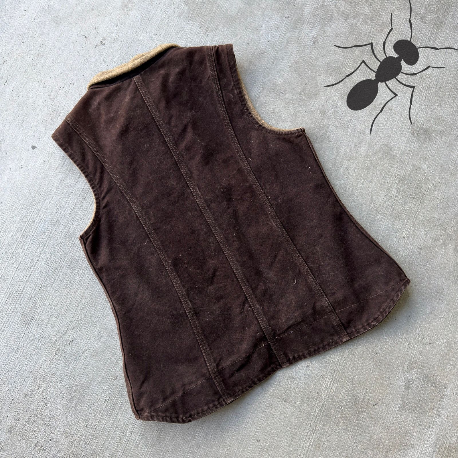 Carhartt × Vintage Carhartt WOMENS WV001 DKB brown work wear vest Size US M / EU 48-50 / 2 - 4 Thumbnail